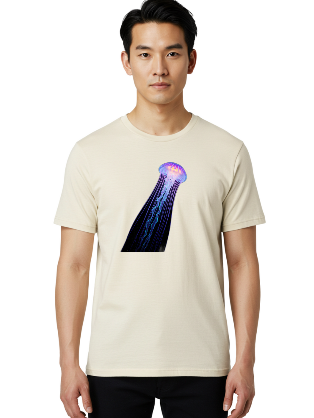 Glowing-Jellyfish Men'S Graphic Tee, 100% Cotton, Comfortable Casual Summer Wear, Machine Washable, Vintage Camera, Old Camera, Antique Camera, Black Camera, Classic Photography, Photography Equipment, Nostalgic Device, Film Camera, Camera Art Bak702