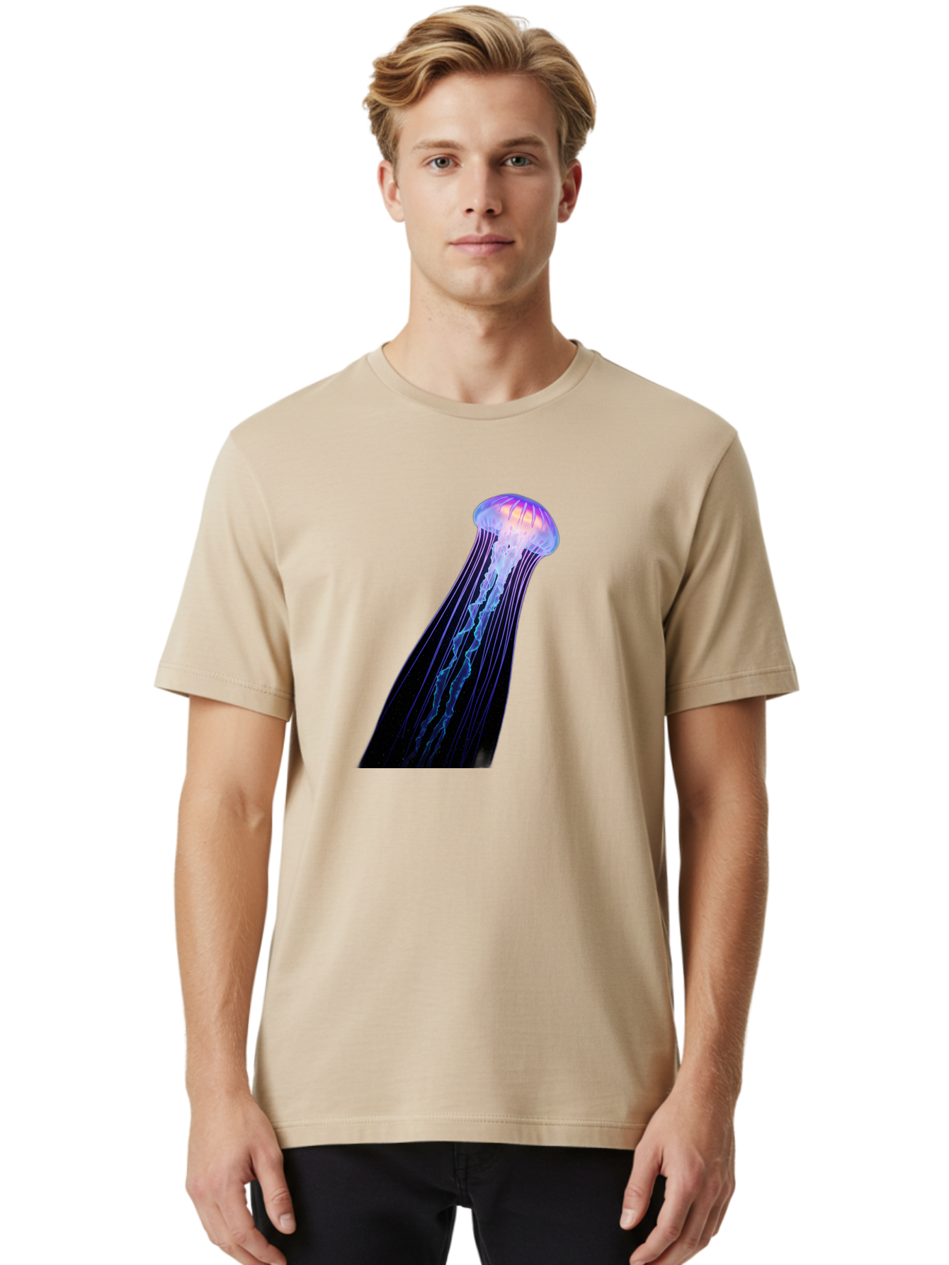 Glowing-Jellyfish Men'S Graphic Tee, 100% Cotton, Comfortable Casual Summer Wear, Machine Washable, Vintage Camera, Old Camera, Antique Camera, Black Camera, Classic Photography, Photography Equipment, Nostalgic Device, Film Camera, Camera Art Bak702