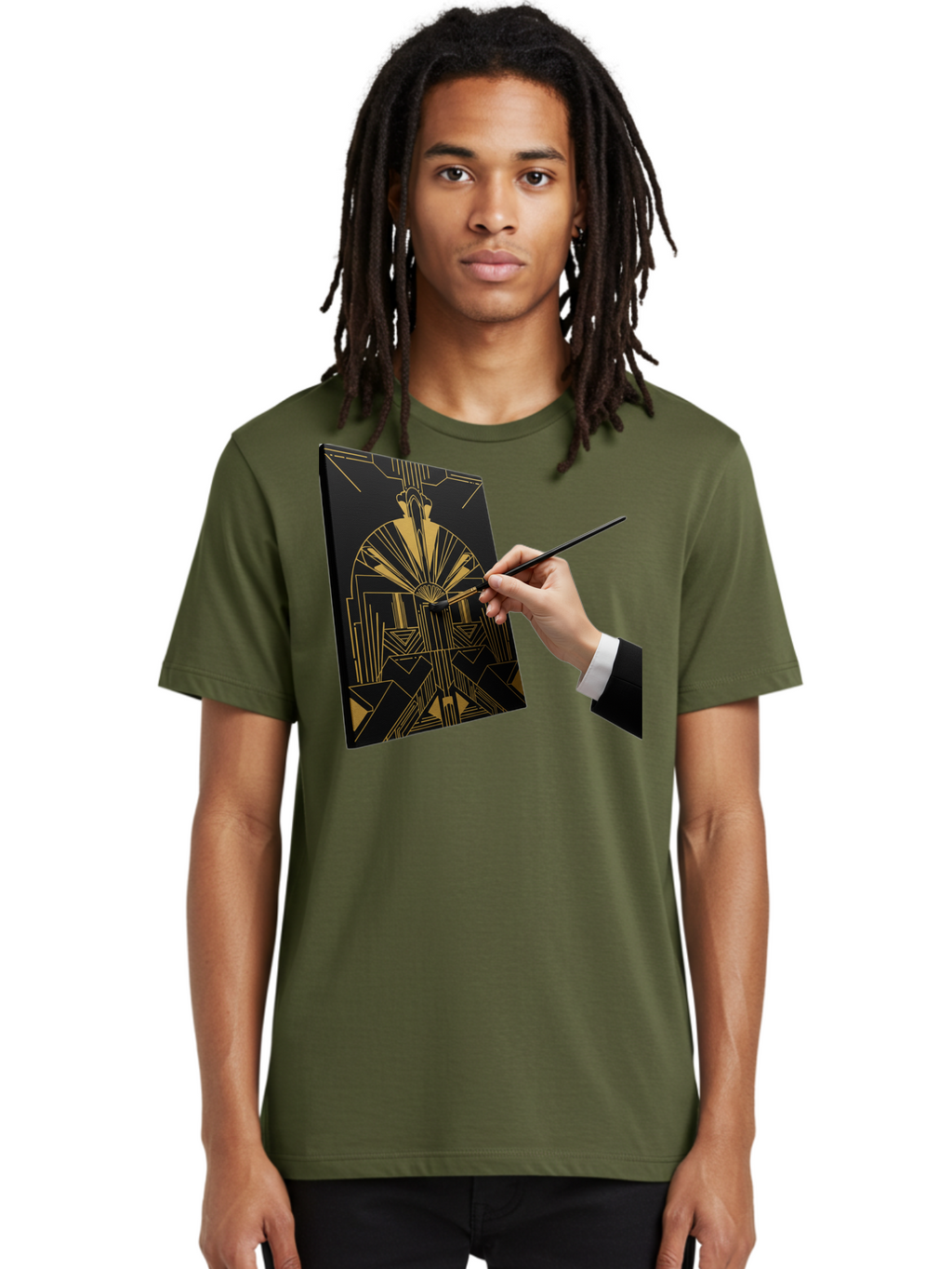 Gold-Foil-Art Men'S Graphic Tee, 100% Cotton, Comfortable Casual Summer Wear, Machine Washable, Vintage Camera, Old Camera, Antique Camera, Black Camera, Classic Photography, Photography Equipment, Nostalgic Device, Film Camera, Camera Art Bak706