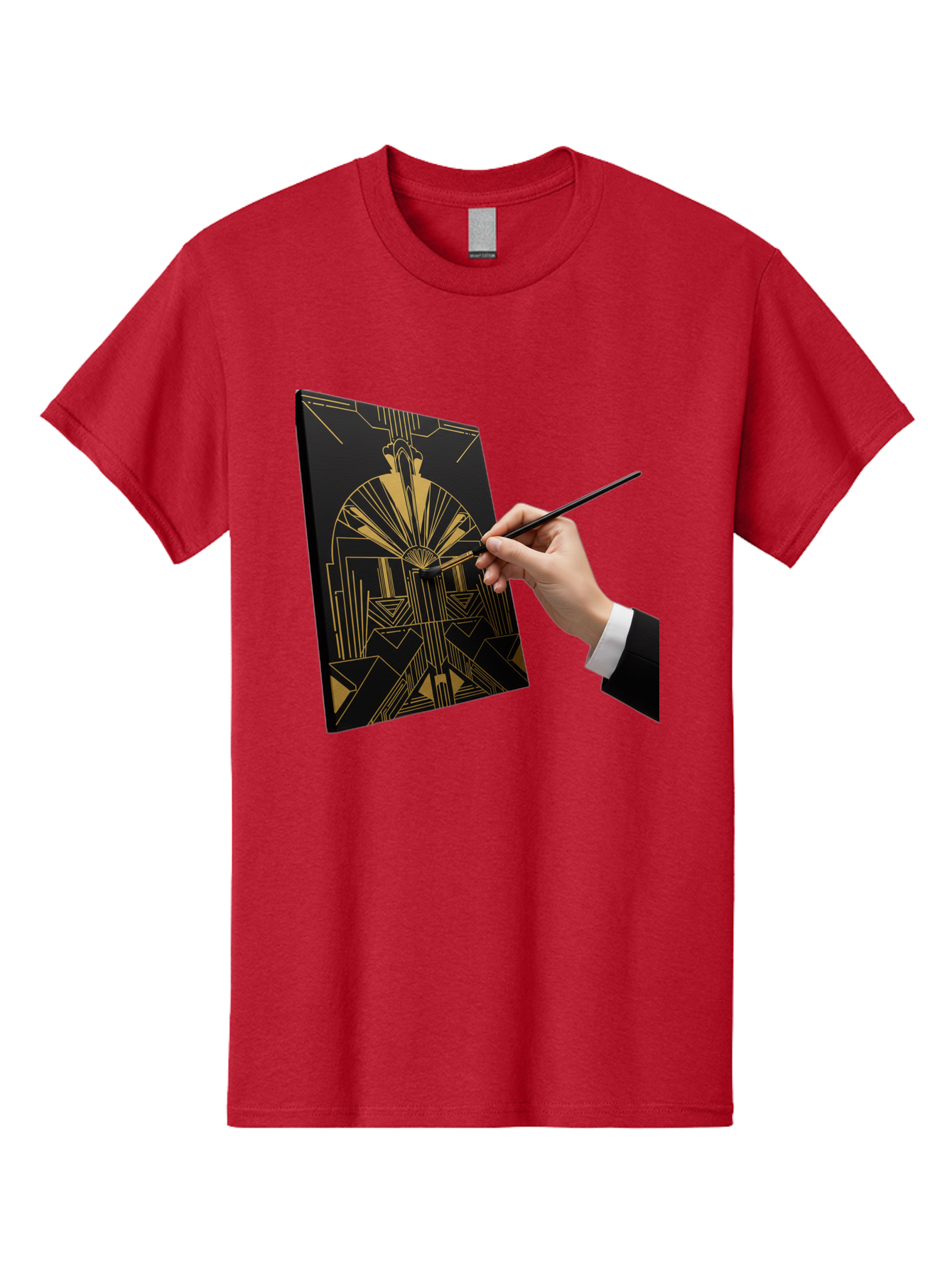Gold-Foil-Art Men'S Graphic Tee, 100% Cotton, Comfortable Casual Summer Wear, Machine Washable, Vintage Camera, Old Camera, Antique Camera, Black Camera, Classic Photography, Photography Equipment, Nostalgic Device, Film Camera, Camera Art Bak706