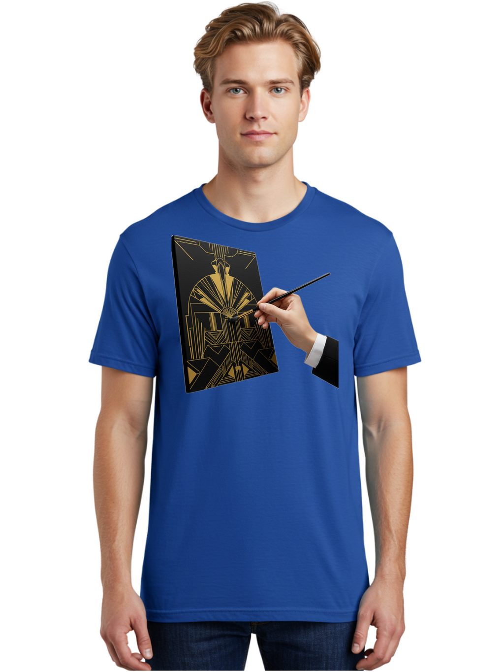 Gold-Foil-Art Men'S Graphic Tee, 100% Cotton, Comfortable Casual Summer Wear, Machine Washable, Vintage Camera, Old Camera, Antique Camera, Black Camera, Classic Photography, Photography Equipment, Nostalgic Device, Film Camera, Camera Art Bak706