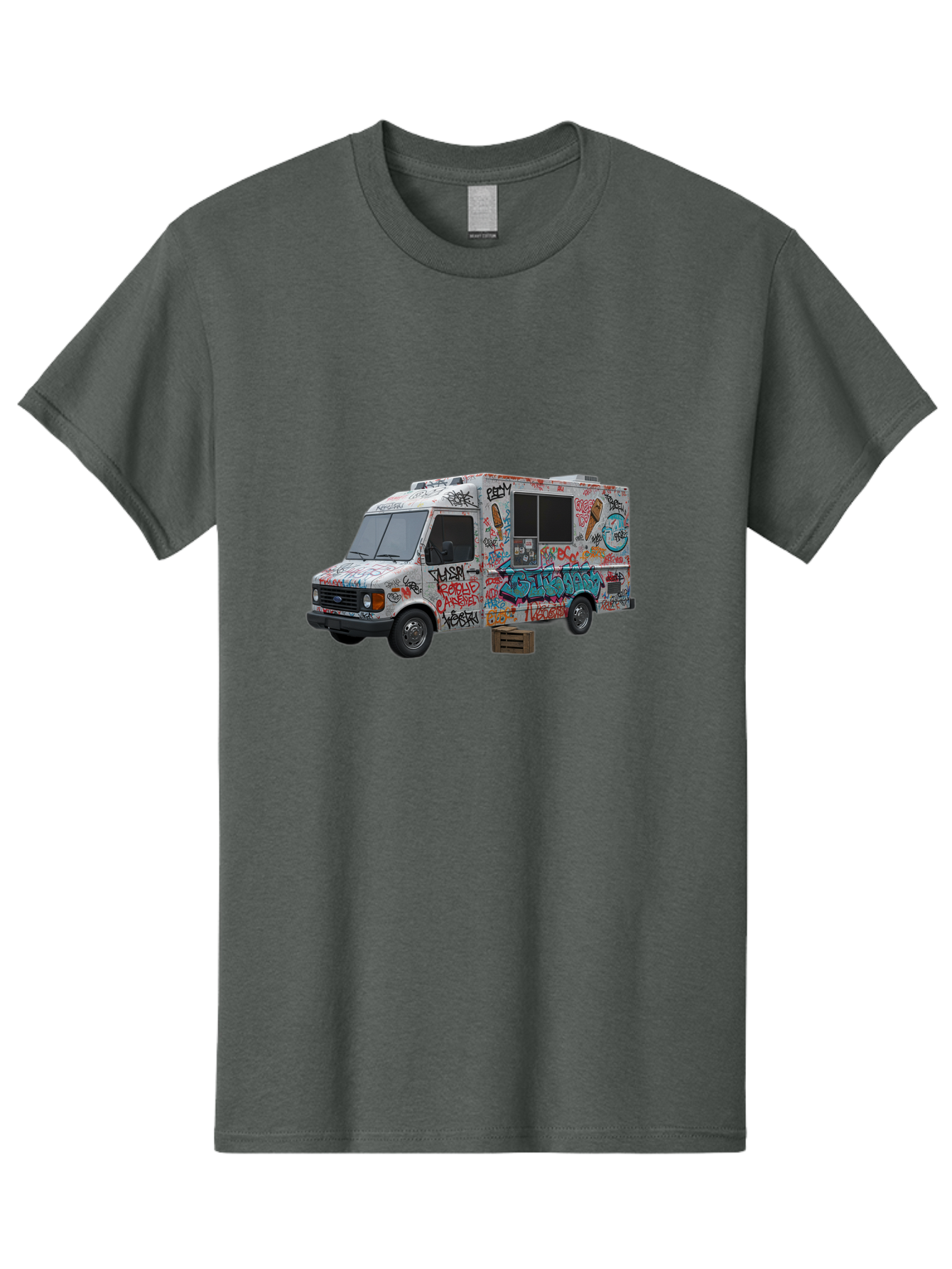 Graffiti-Food-Truck Men'S Graphic Tee, 100% Cotton, Comfortable Casual Summer Wear, Machine Washable, Vintage Camera, Old Camera, Antique Camera, Black Camera, Classic Photography, Photography Equipment, Nostalgic Device, Film Camera, Bak713