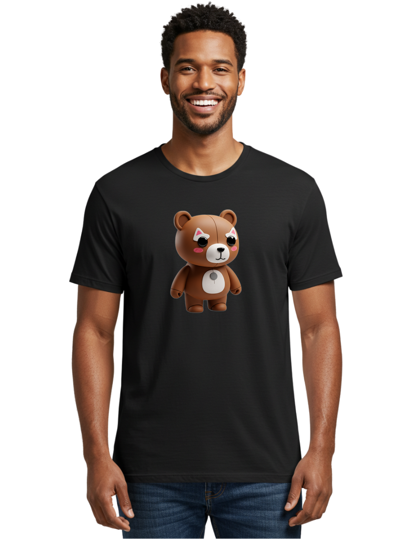 Gundam-Universe-Bear Men'S Graphic Tee, 100% Cotton, Comfortable Casual Summer Wear, Machine Washable, Vintage Camera, Old Camera, Antique Camera, Black Camera, Classic Photography, Photography Equipment, Nostalgic Device, Film Camera, Bak716