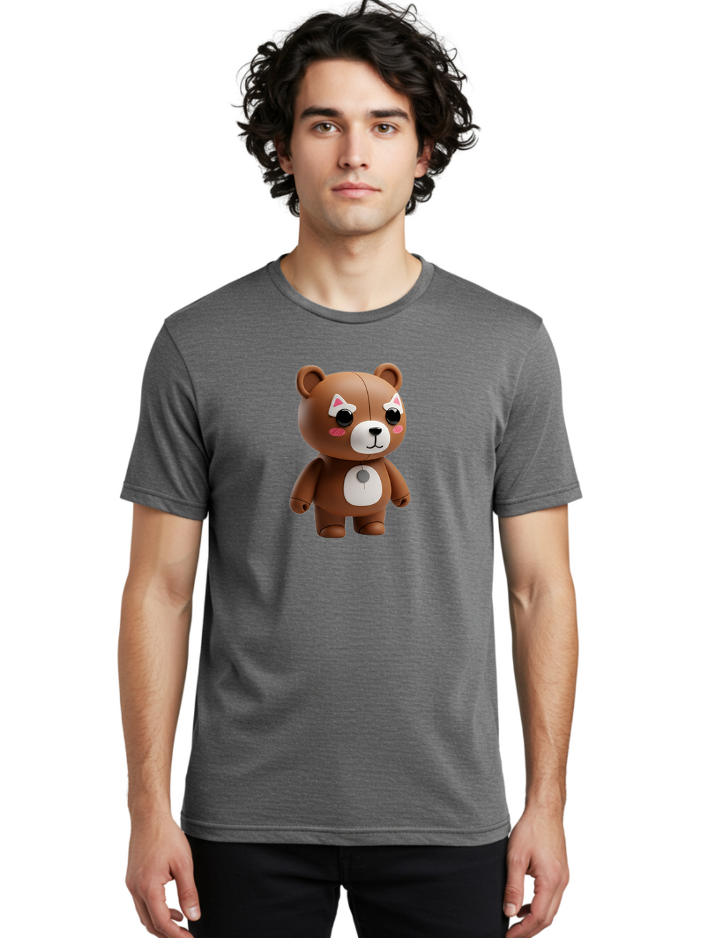 Gundam-Universe-Bear Men'S Graphic Tee, 100% Cotton, Comfortable Casual Summer Wear, Machine Washable, Vintage Camera, Old Camera, Antique Camera, Black Camera, Classic Photography, Photography Equipment, Nostalgic Device, Film Camera, Bak716