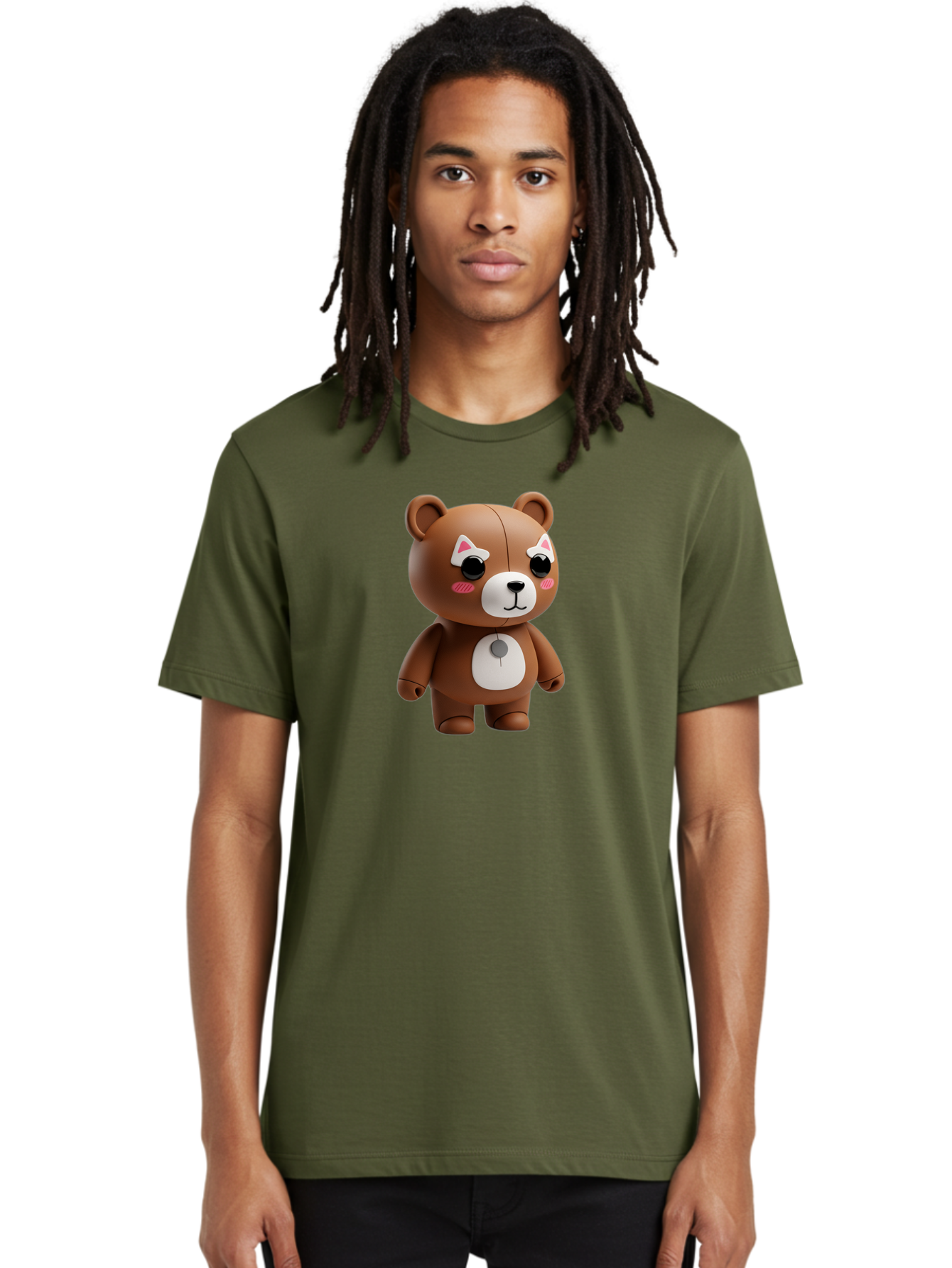 Gundam-Universe-Bear Men'S Graphic Tee, 100% Cotton, Comfortable Casual Summer Wear, Machine Washable, Vintage Camera, Old Camera, Antique Camera, Black Camera, Classic Photography, Photography Equipment, Nostalgic Device, Film Camera, Bak716