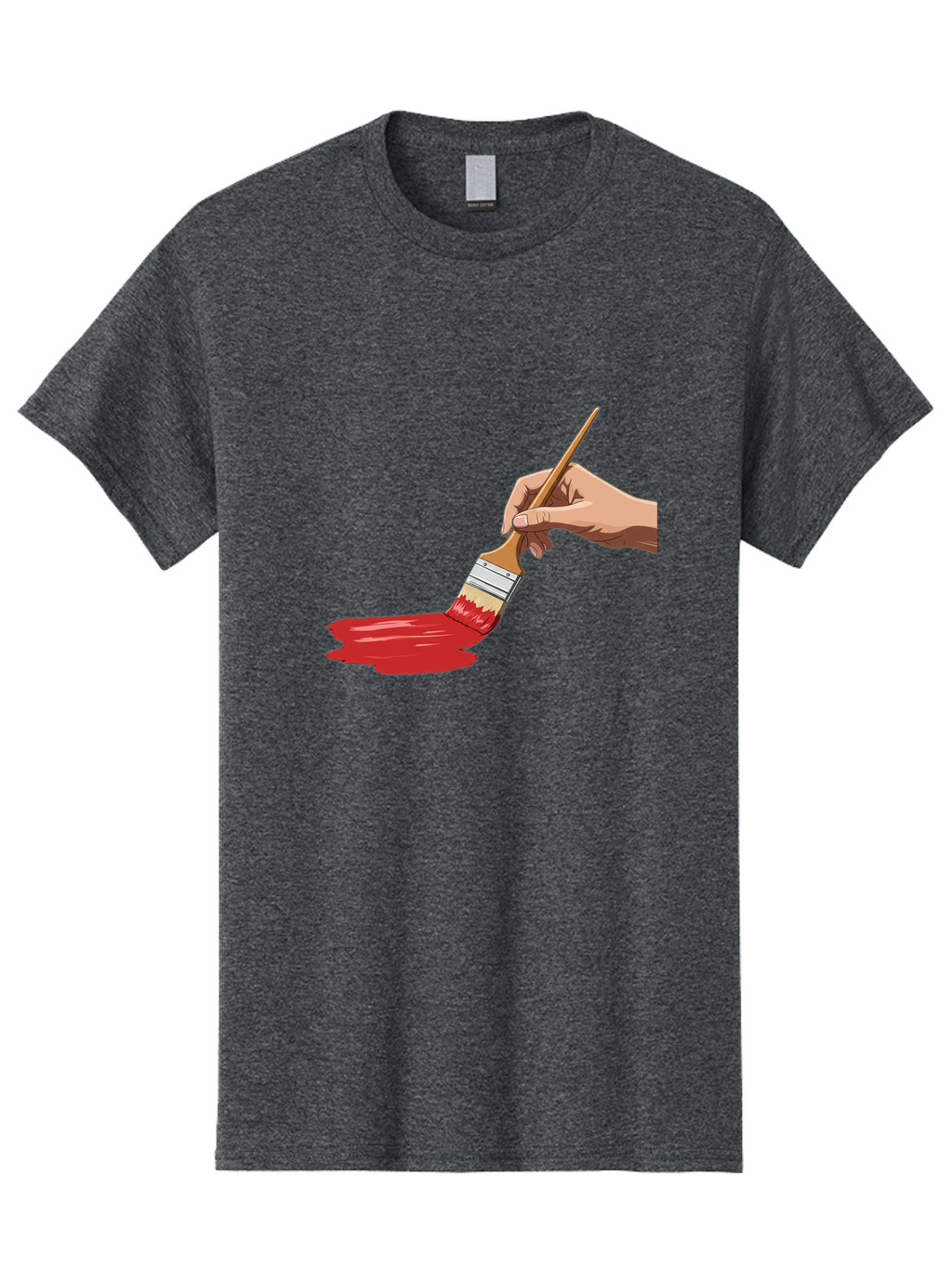 Hand-Painting-With-Red-Paint Men'S Graphic Tee, 100% Cotton, Comfortable Casual Summer Wear, Machine Washable, Vintage Camera, Old Camera, Antique Camera, Black Camera, Classic Photography, Photography Equipment, Nostalgic Device, Film Camera, Bak718