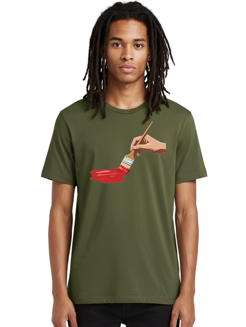 Hand-Painting-With-Red-Paint Men'S Graphic Tee, 100% Cotton, Comfortable Casual Summer Wear, Machine Washable, Vintage Camera, Old Camera, Antique Camera, Black Camera, Classic Photography, Photography Equipment, Nostalgic Device, Film Camera, Bak718