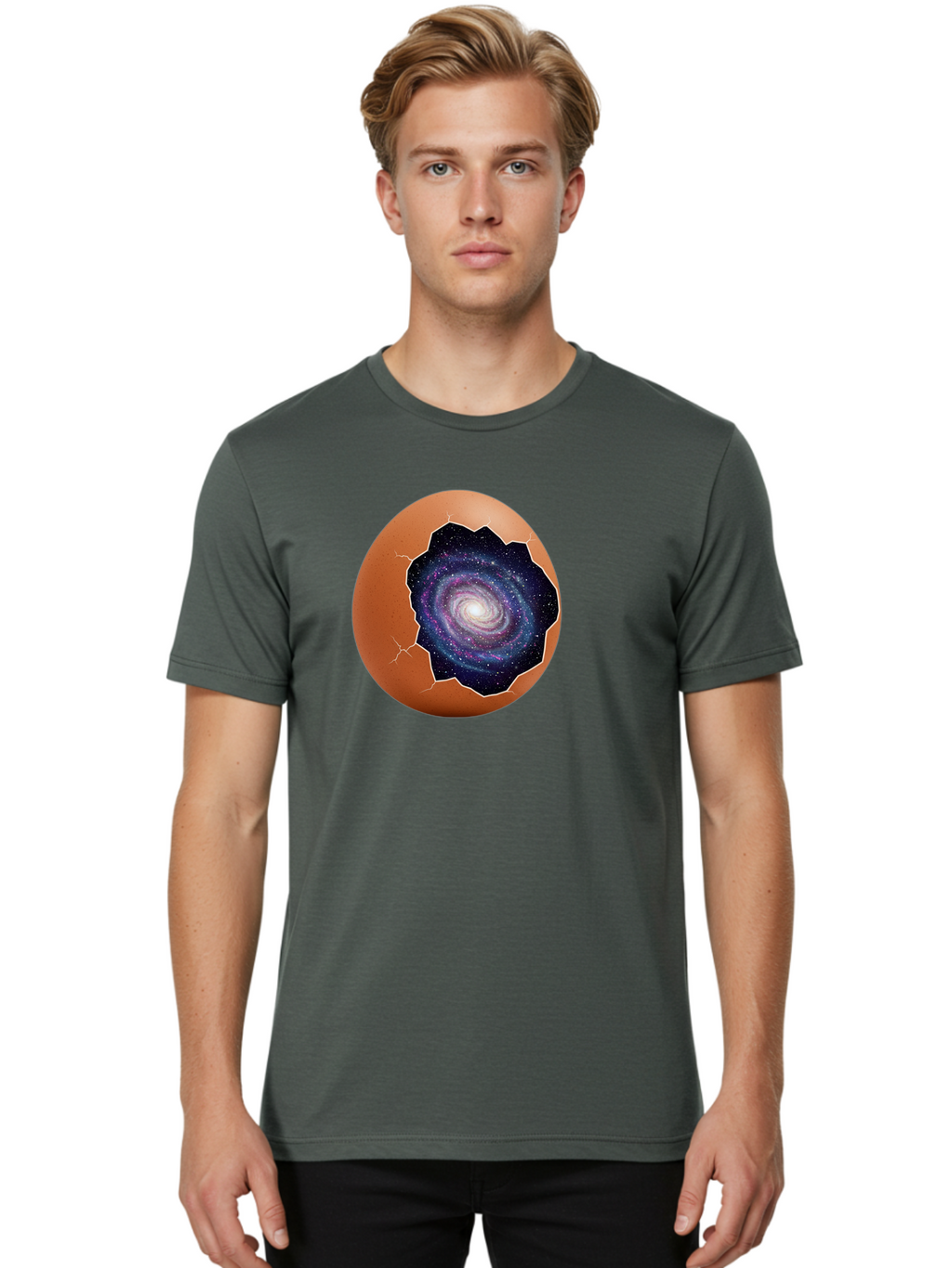 Hatching-Galaxy-1 Men'S Graphic Tee, 100% Cotton, Comfortable Casual Summer Wear, Machine Washable, Vintage Camera, Old Camera, Antique Camera, Black Camera, Classic Photography, Photography Equipment, Nostalgic Device, Film Camera, Camera Art Bak719