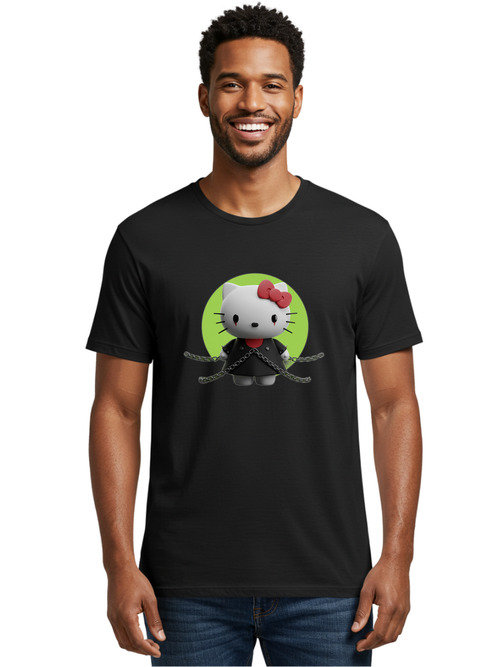 Hello-Kitty-1 Men'S Graphic Tee, 100% Cotton, Comfortable Casual Summer Wear, Machine Washable, Vintage Camera, Old Camera, Antique Camera, Black Camera, Classic Photography, Photography Equipment, Nostalgic Device, Film Camera, Camera Art Bak723