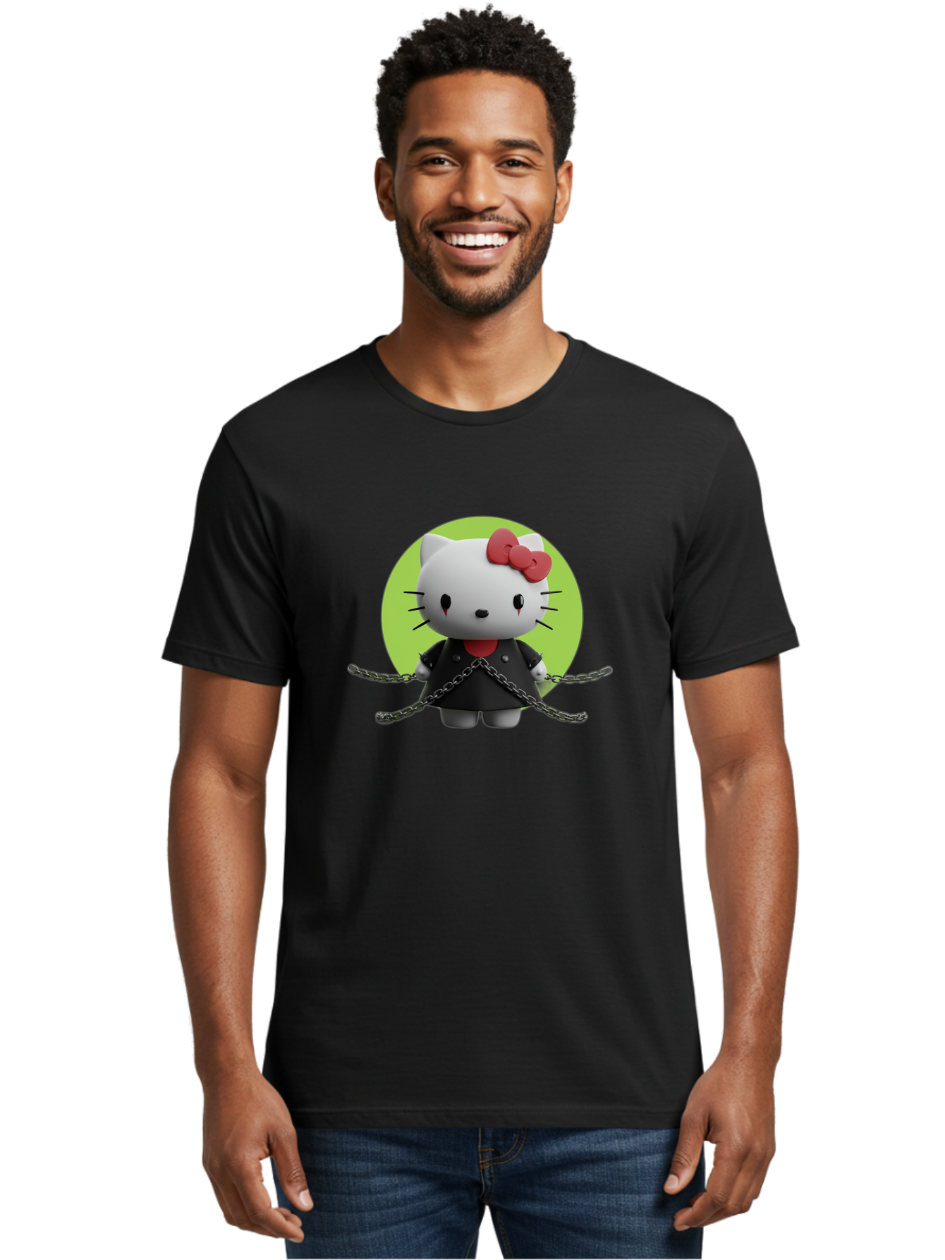 Hello-Kitty-1 Men'S Graphic Tee, 100% Cotton, Comfortable Casual Summer Wear, Machine Washable, Vintage Camera, Old Camera, Antique Camera, Black Camera, Classic Photography, Photography Equipment, Nostalgic Device, Film Camera, Camera Art Bak723