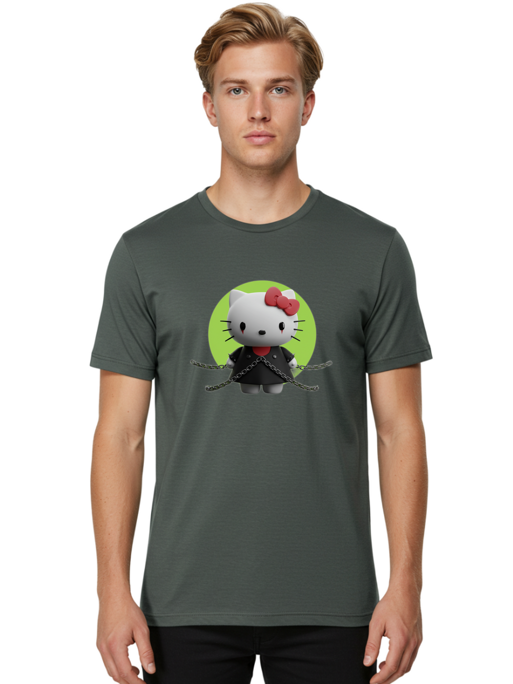 Hello-Kitty-1 Men'S Graphic Tee, 100% Cotton, Comfortable Casual Summer Wear, Machine Washable, Vintage Camera, Old Camera, Antique Camera, Black Camera, Classic Photography, Photography Equipment, Nostalgic Device, Film Camera, Camera Art Bak723