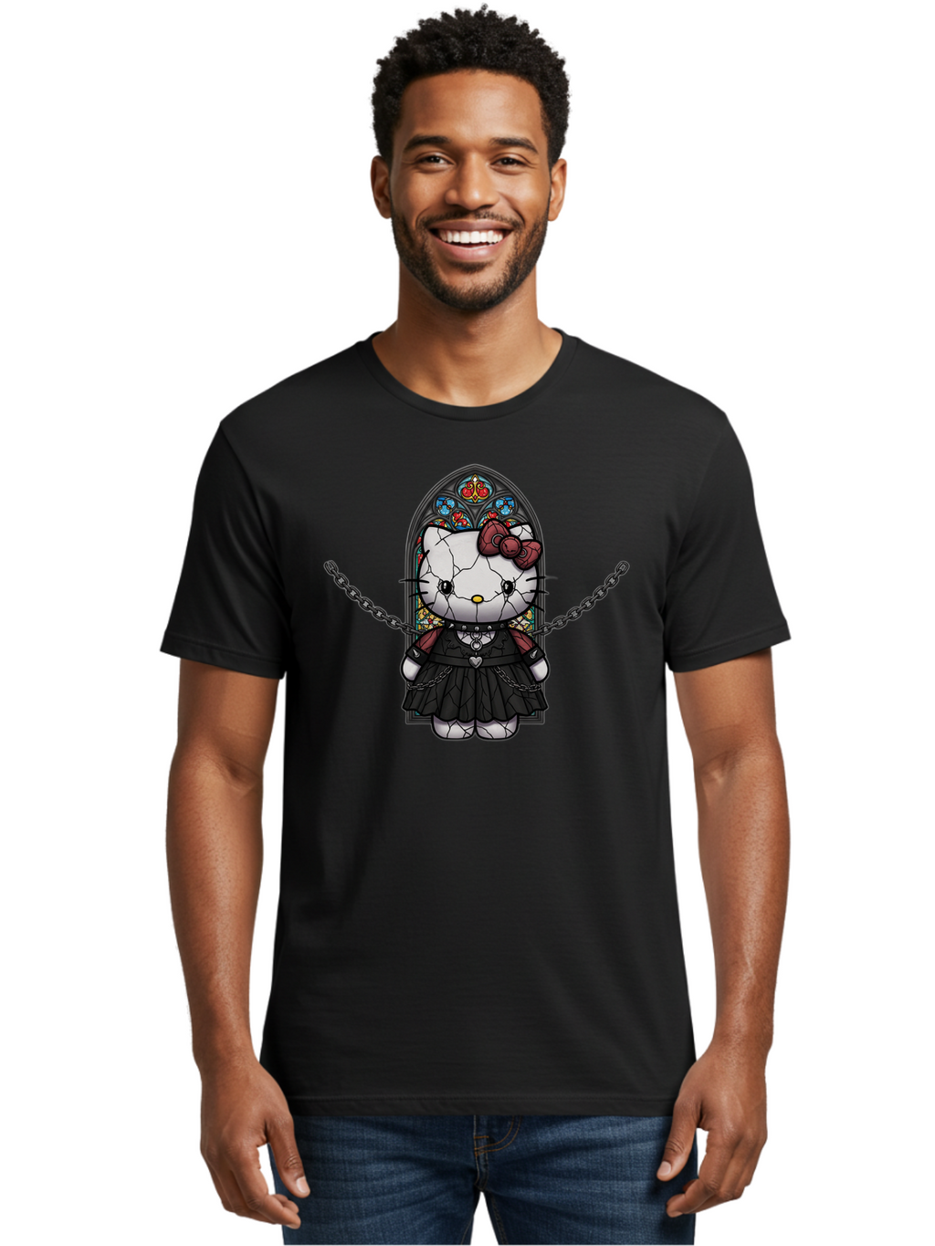 Hello-Kitty-Emo Men'S Graphic Tee, 100% Cotton, Comfortable Casual Summer Wear, Machine Washable, Vintage Camera, Old Camera, Antique Camera, Black Camera, Classic Photography, Photography Equipment, Nostalgic Device, Film Camera, Camera Art Bak724