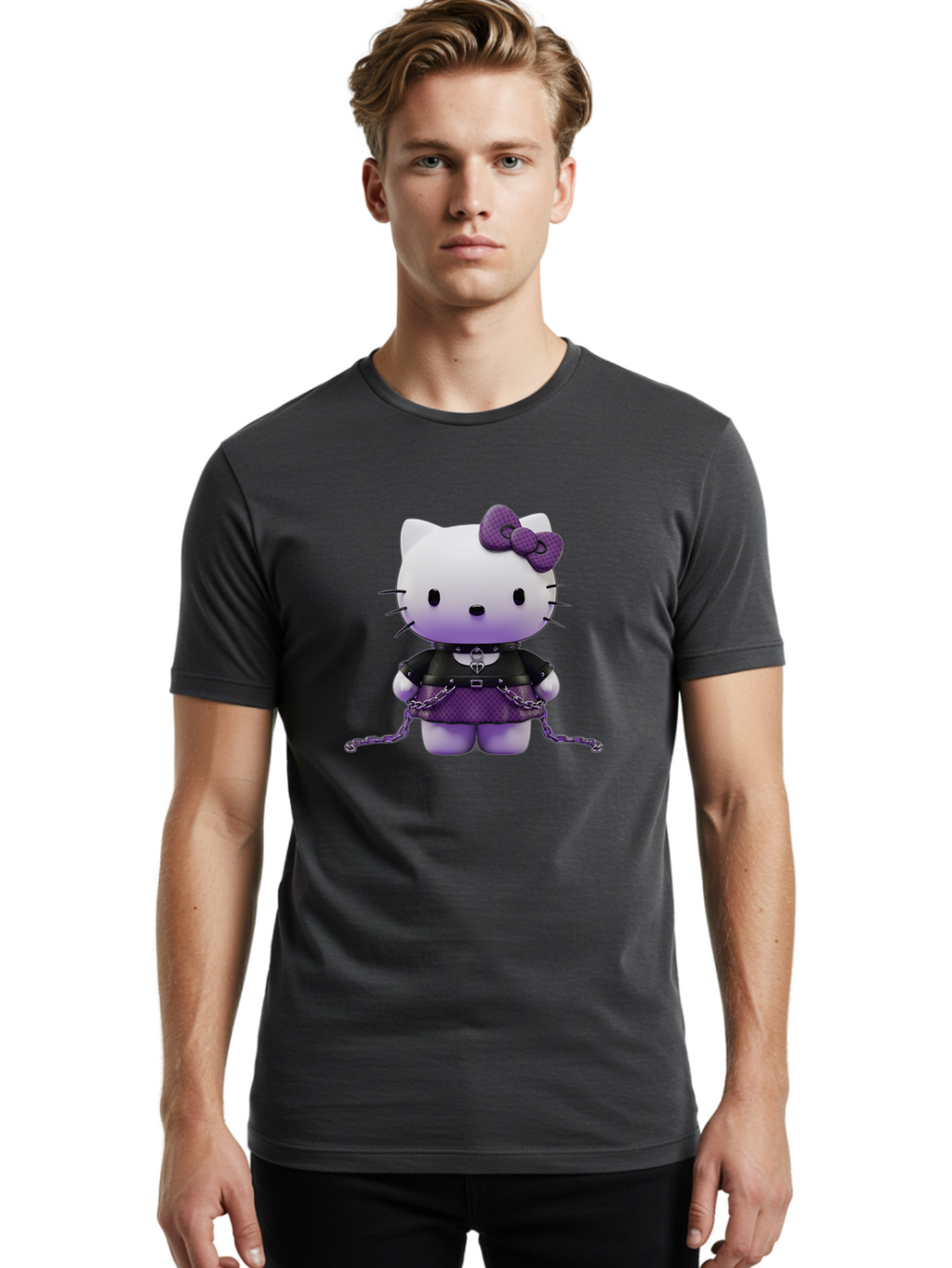 Hello-Kitty Men'S Graphic Tee, 100% Cotton, Comfortable Casual Summer Wear, Machine Washable, Vintage Camera, Old Camera, Antique Camera, Black Camera, Classic Photography, Photography Equipment, Nostalgic Device, Film Camera, Camera Art Bak726