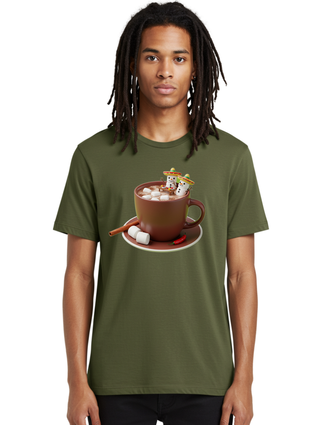 Hot-Chocolate-1 Men'S Graphic Tee, 100% Cotton, Comfortable Casual Summer Wear, Machine Washable, Vintage Camera, Old Camera, Antique Camera, Black Camera, Classic Photography, Photography Equipment, Nostalgic Device, Film Camera, Camera Art Bak728