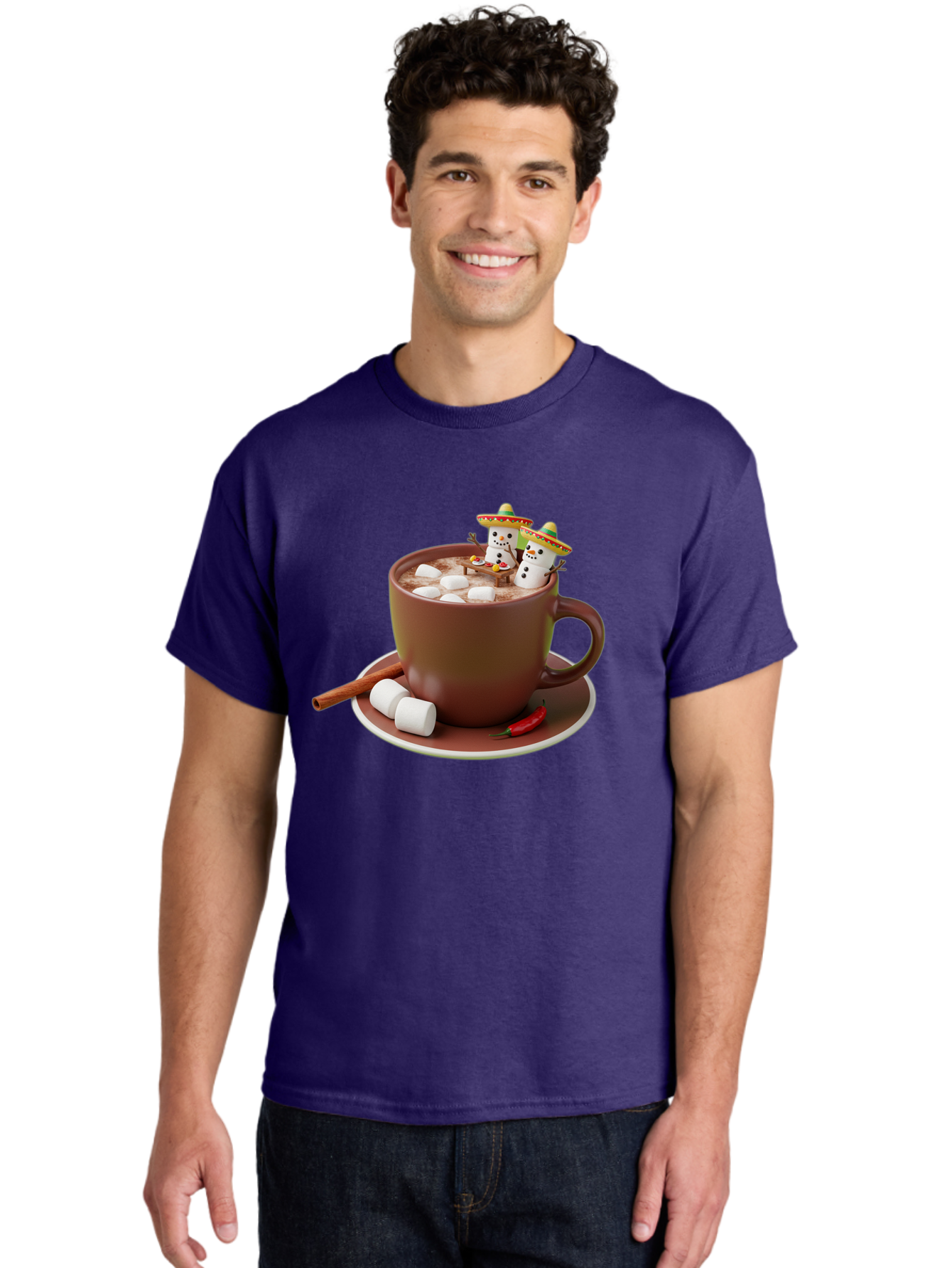 Hot-Chocolate-1 Men'S Graphic Tee, 100% Cotton, Comfortable Casual Summer Wear, Machine Washable, Vintage Camera, Old Camera, Antique Camera, Black Camera, Classic Photography, Photography Equipment, Nostalgic Device, Film Camera, Camera Art Bak728
