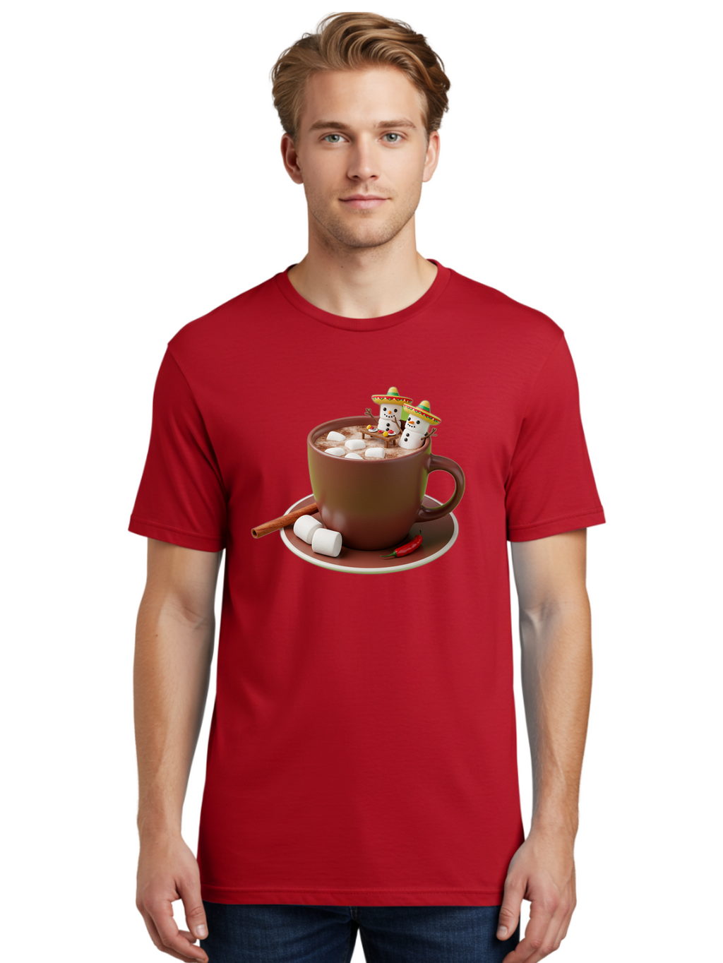Hot-Chocolate-1 Men'S Graphic Tee, 100% Cotton, Comfortable Casual Summer Wear, Machine Washable, Vintage Camera, Old Camera, Antique Camera, Black Camera, Classic Photography, Photography Equipment, Nostalgic Device, Film Camera, Camera Art Bak728