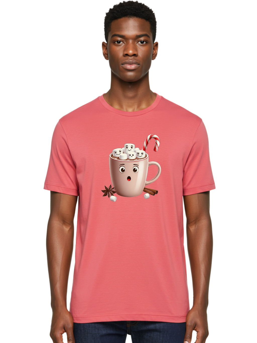 Hot-Chocolate-Mug-1 Men'S Graphic Tee, 100% Cotton, Comfortable Casual Summer Wear, Machine Washable, Vintage Camera, Old Camera, Antique Camera, Black Camera, Classic Photography, Photography Equipment, Nostalgic Device, Film Camera, Bak730