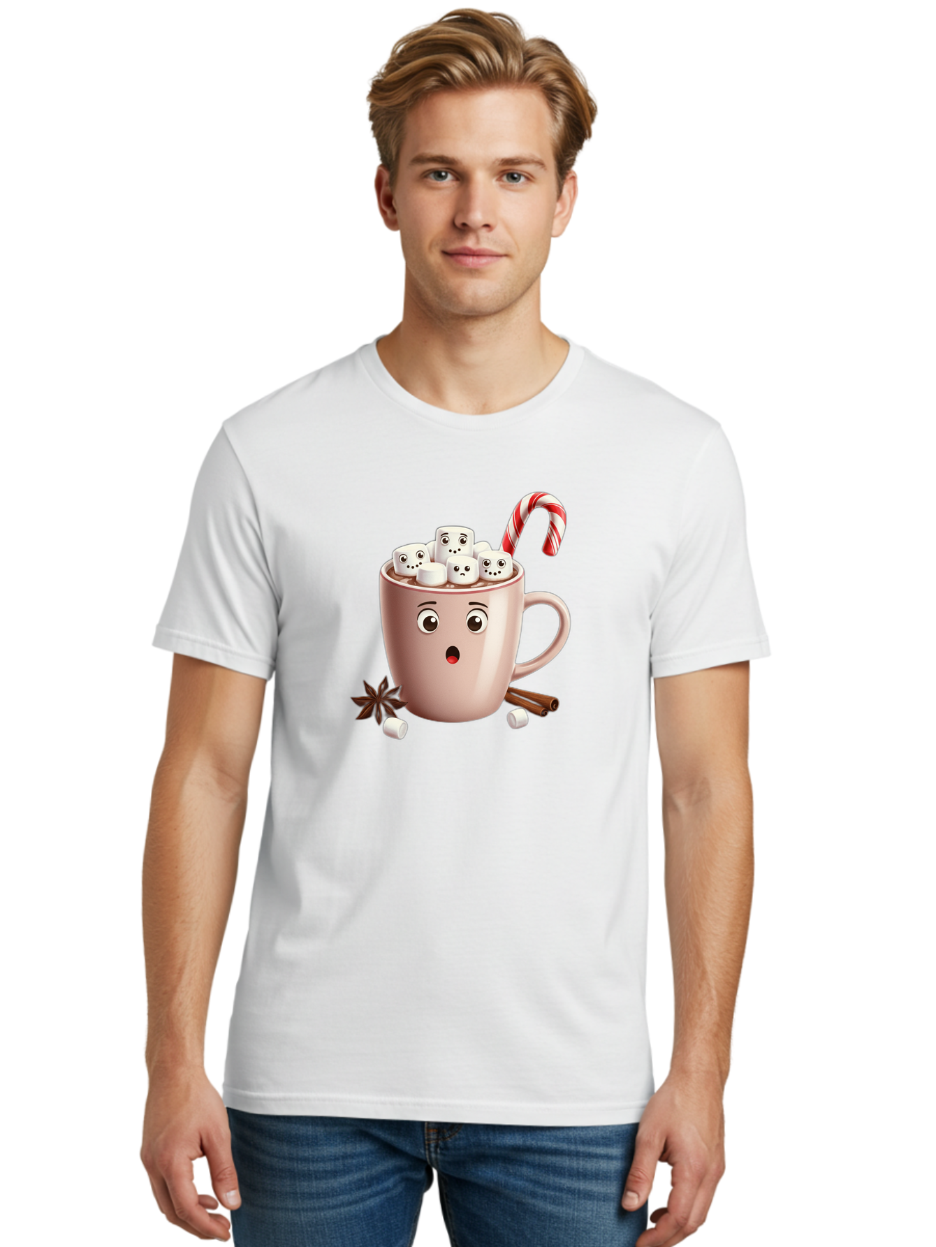 Hot-Chocolate-Mug-1 Men'S Graphic Tee, 100% Cotton, Comfortable Casual Summer Wear, Machine Washable, Vintage Camera, Old Camera, Antique Camera, Black Camera, Classic Photography, Photography Equipment, Nostalgic Device, Film Camera, Bak730
