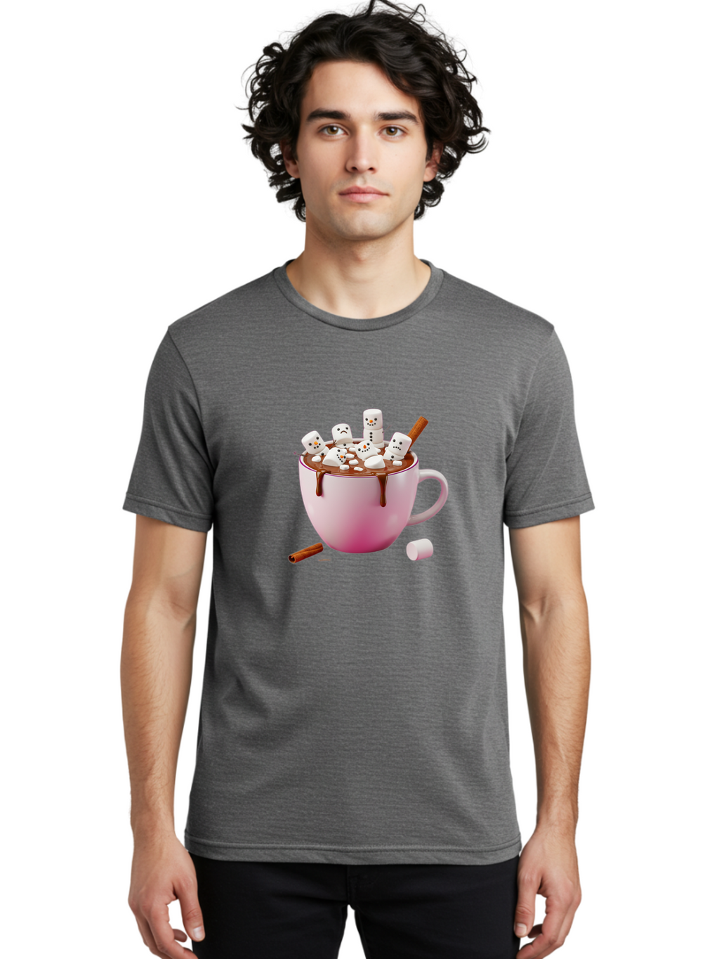 Hot-Chocolate Men'S Graphic Tee, 100% Cotton, Comfortable Casual Summer Wear, Machine Washable, Vintage Camera, Old Camera, Antique Camera, Black Camera, Classic Photography, Photography Equipment, Nostalgic Device, Film Camera, Camera Art Bak735