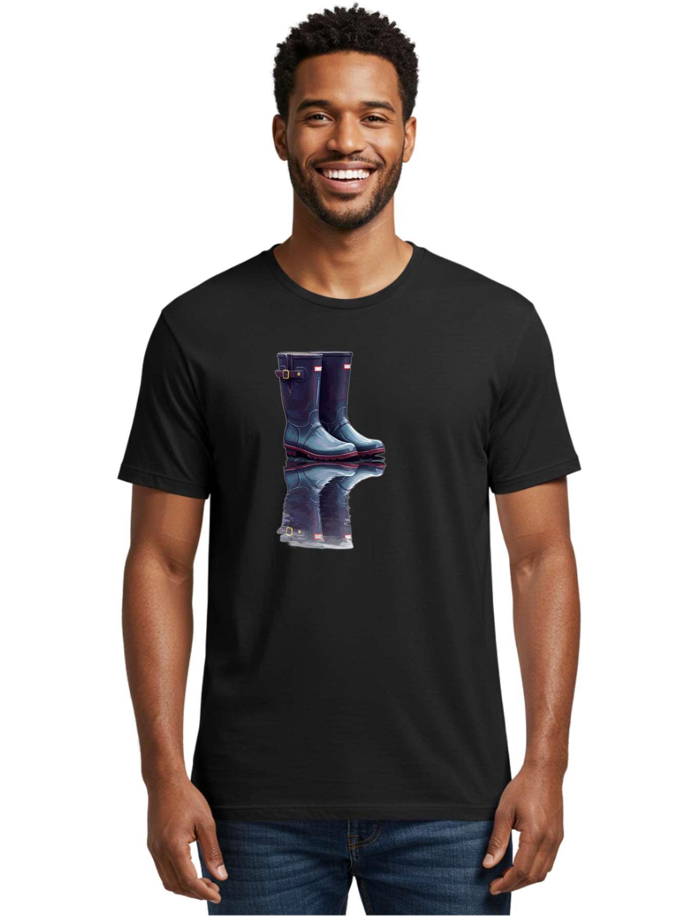 Hunter-Boots-1 Men'S Graphic Tee, 100% Cotton, Comfortable Casual Summer Wear, Machine Washable, Vintage Camera, Old Camera, Antique Camera, Black Camera, Classic Photography, Photography Equipment, Nostalgic Device, Film Camera, Camera Art Bak738