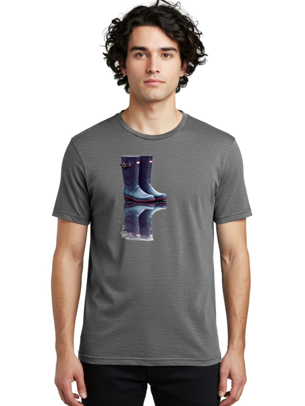 Hunter-Boots-1 Men'S Graphic Tee, 100% Cotton, Comfortable Casual Summer Wear, Machine Washable, Vintage Camera, Old Camera, Antique Camera, Black Camera, Classic Photography, Photography Equipment, Nostalgic Device, Film Camera, Camera Art Bak738