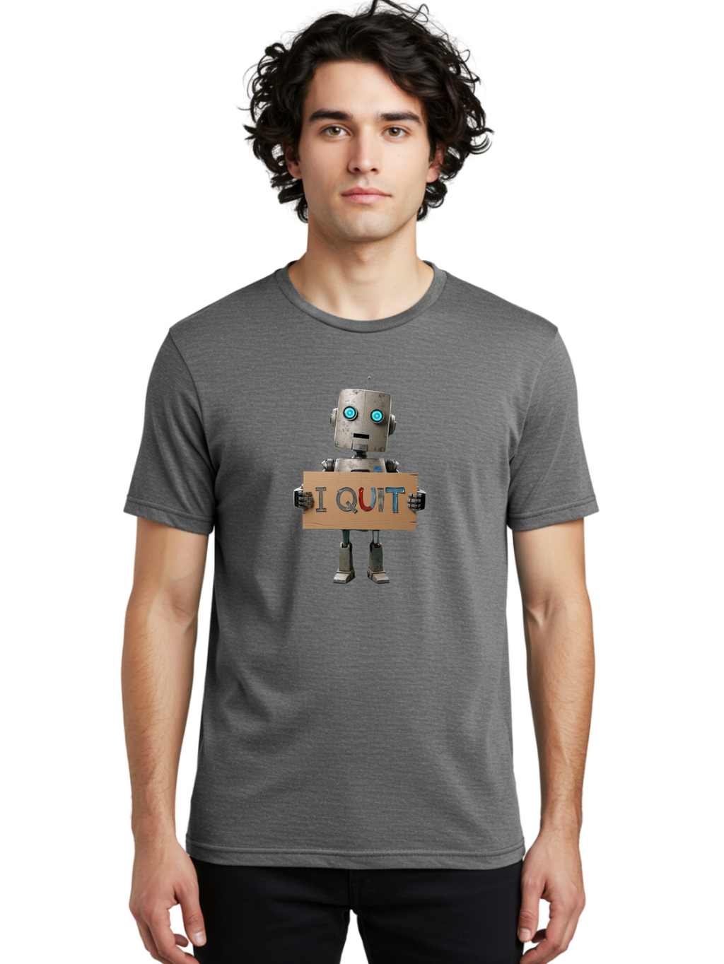 I-Quit-1 Men'S Graphic Tee, 100% Cotton, Comfortable Casual Summer Wear, Machine Washable, Vintage Camera, Old Camera, Antique Camera, Black Camera, Classic Photography, Photography Equipment, Nostalgic Device, Film Camera, Camera Art Bak741