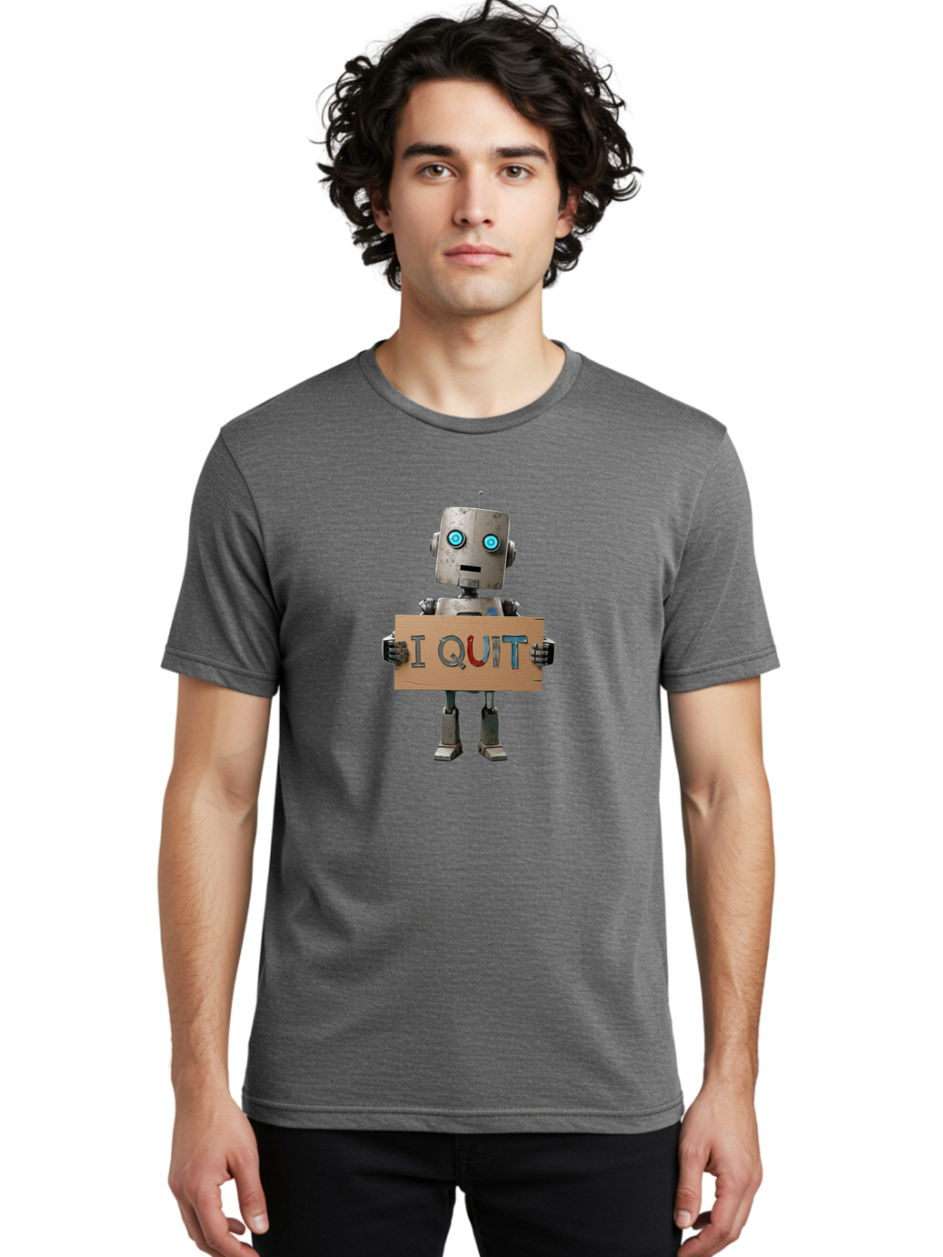 I-Quit-1 Men'S Graphic Tee, 100% Cotton, Comfortable Casual Summer Wear, Machine Washable, Vintage Camera, Old Camera, Antique Camera, Black Camera, Classic Photography, Photography Equipment, Nostalgic Device, Film Camera, Camera Art Bak741