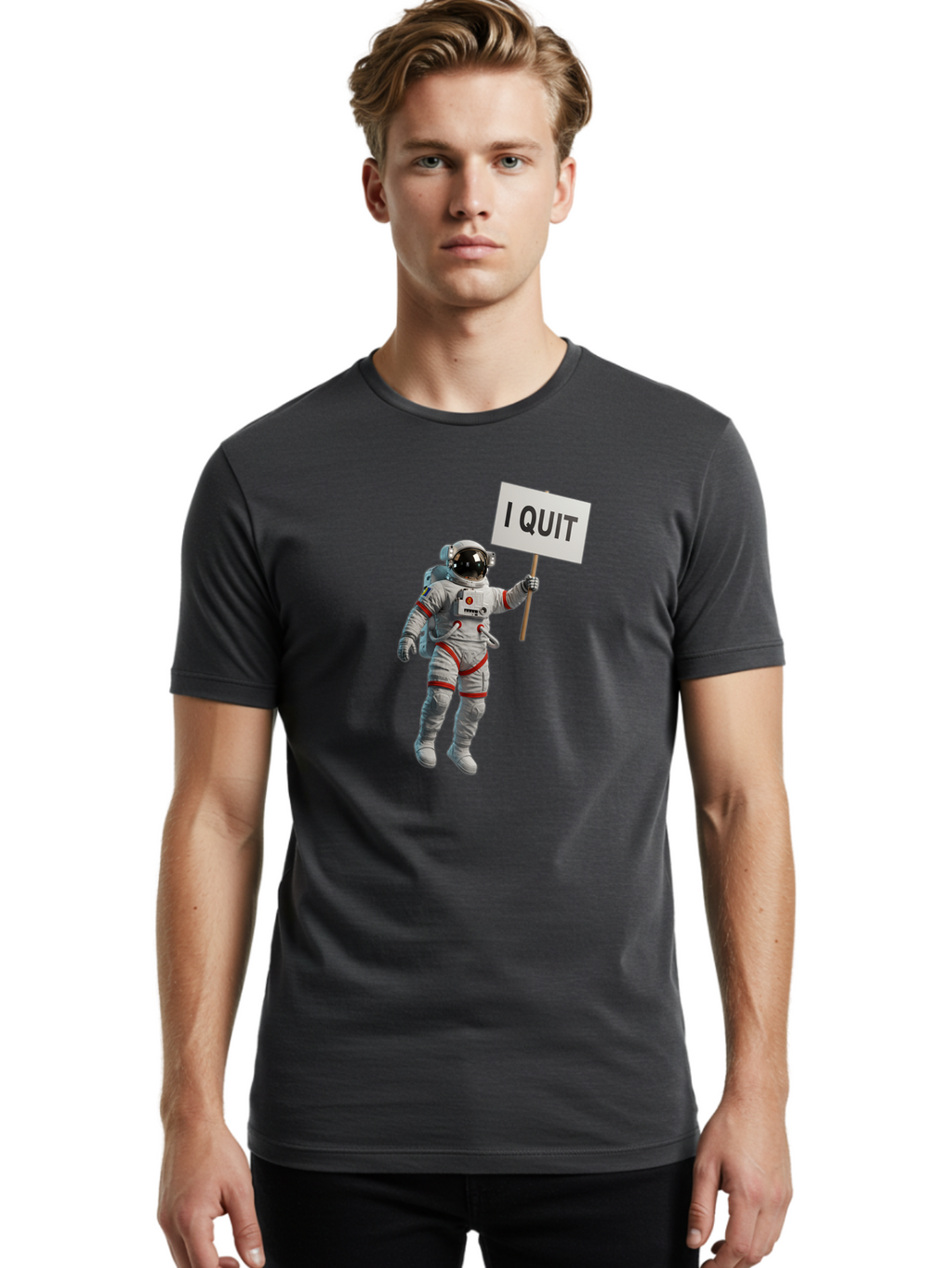 I-Quit-2 Men'S Graphic Tee, 100% Cotton, Comfortable Casual Summer Wear, Machine Washable, Vintage Camera, Old Camera, Antique Camera, Black Camera, Classic Photography, Photography Equipment, Nostalgic Device, Film Camera, Camera Art Bak742