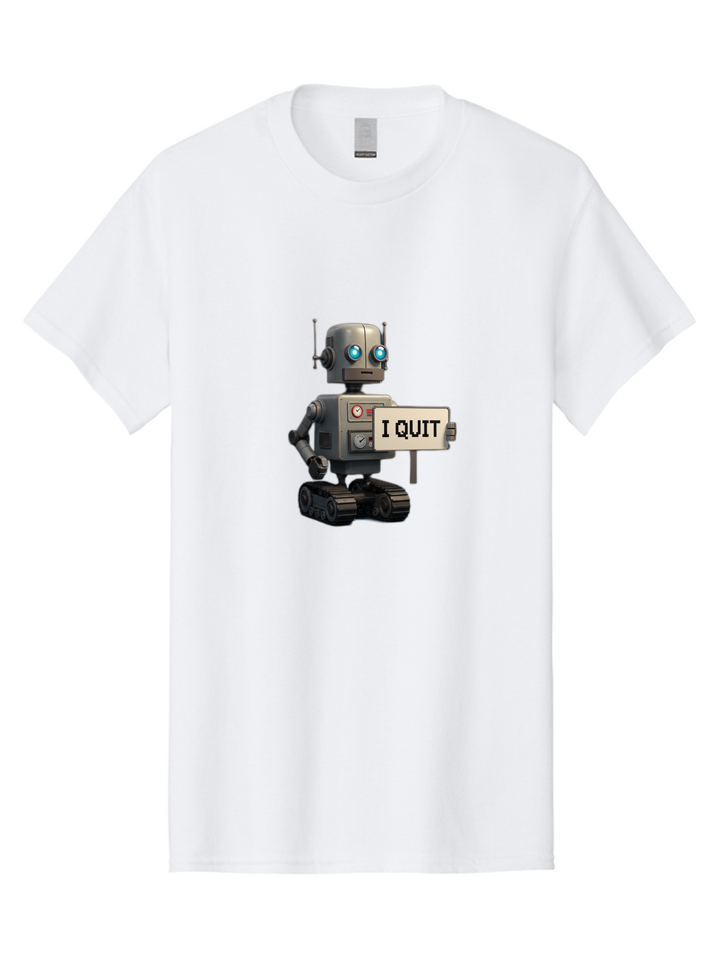 I-Quit-Robot Men'S Graphic Tee, 100% Cotton, Comfortable Casual Summer Wear, Machine Washable, Vintage Camera, Old Camera, Antique Camera, Black Camera, Classic Photography, Photography Equipment, Nostalgic Device, Film Camera, Camera Art Bak749