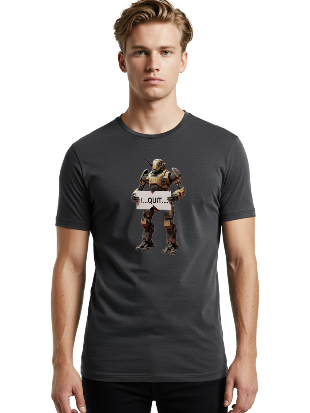 I-Quit Men'S Graphic Tee, 100% Cotton, Comfortable Casual Summer Wear, Machine Washable, Vintage Camera, Old Camera, Antique Camera, Black Camera, Classic Photography, Photography Equipment, Nostalgic Device, Film Camera, Camera Art Bak751