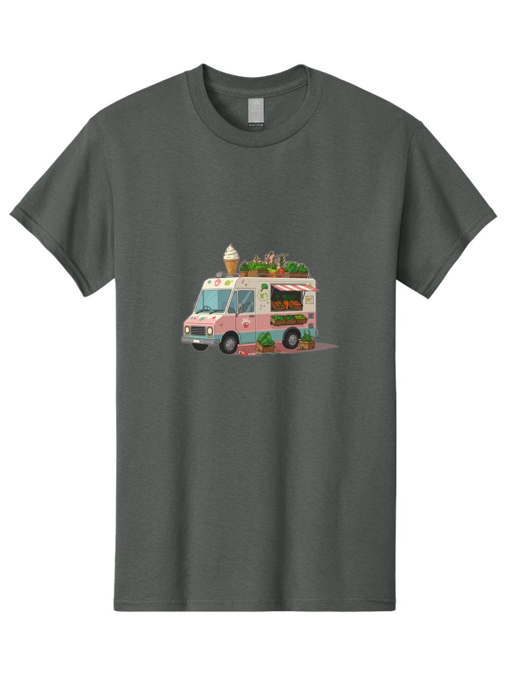 Ice-Cream-Truck Men'S Graphic Tee, 100% Cotton, Comfortable Casual Summer Wear, Machine Washable, Vintage Camera, Old Camera, Antique Camera, Black Camera, Classic Photography, Photography Equipment, Nostalgic Device, Film Camera, Camera Art Bak753