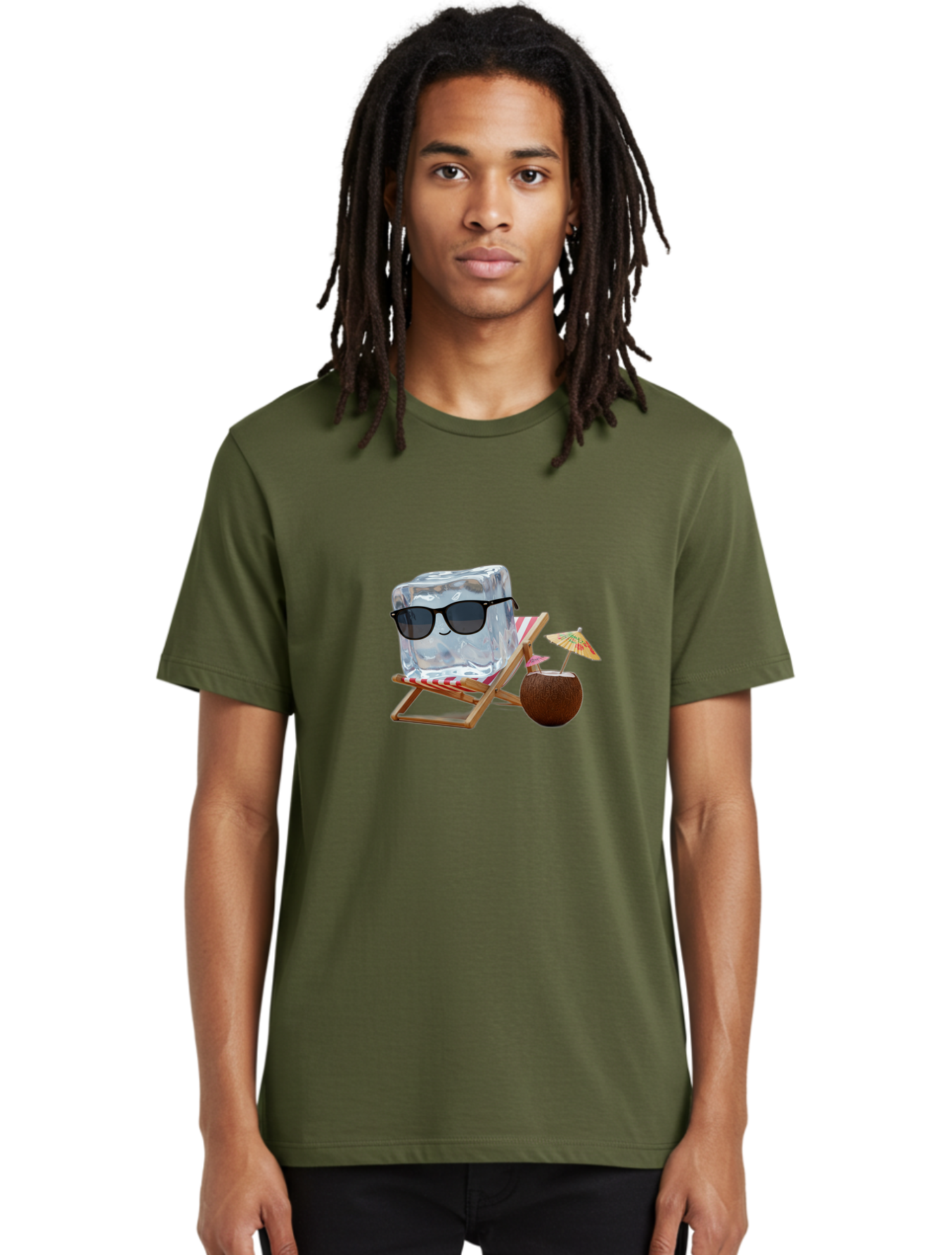 Ice-Cube-In-Sunglasses Men'S Graphic Tee, 100% Cotton, Comfortable Casual Summer Wear, Machine Washable, Vintage Camera, Old Camera, Antique Camera, Black Camera, Classic Photography, Photography Equipment, Nostalgic Device, Film Camera, Bak755