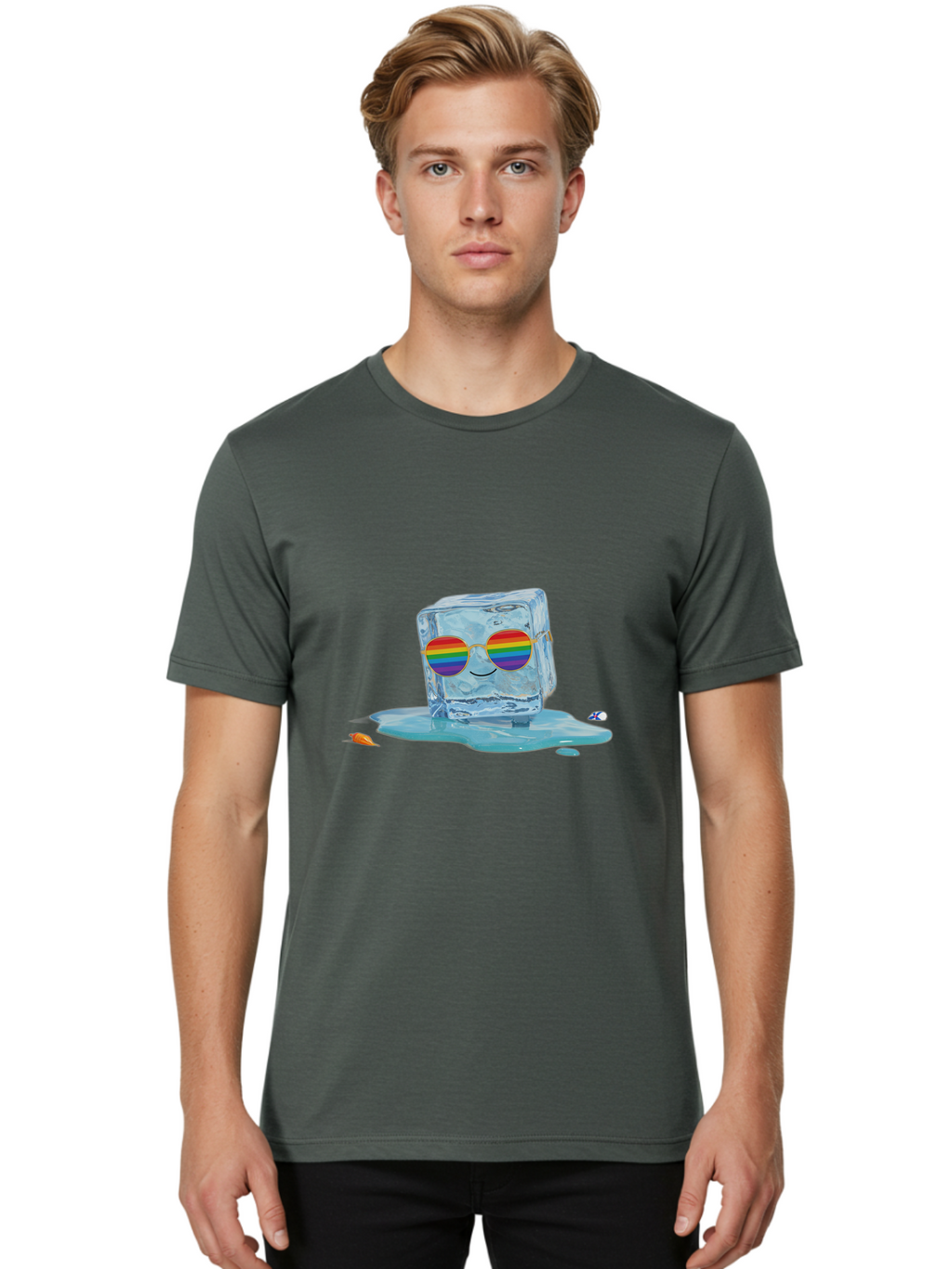 Ice-Cube-Sunglasses-2 Men'S Graphic Tee, 100% Cotton, Comfortable Casual Summer Wear, Machine Washable, Vintage Camera, Old Camera, Antique Camera, Black Camera, Classic Photography, Photography Equipment, Nostalgic Device, Film Camera, Bak757