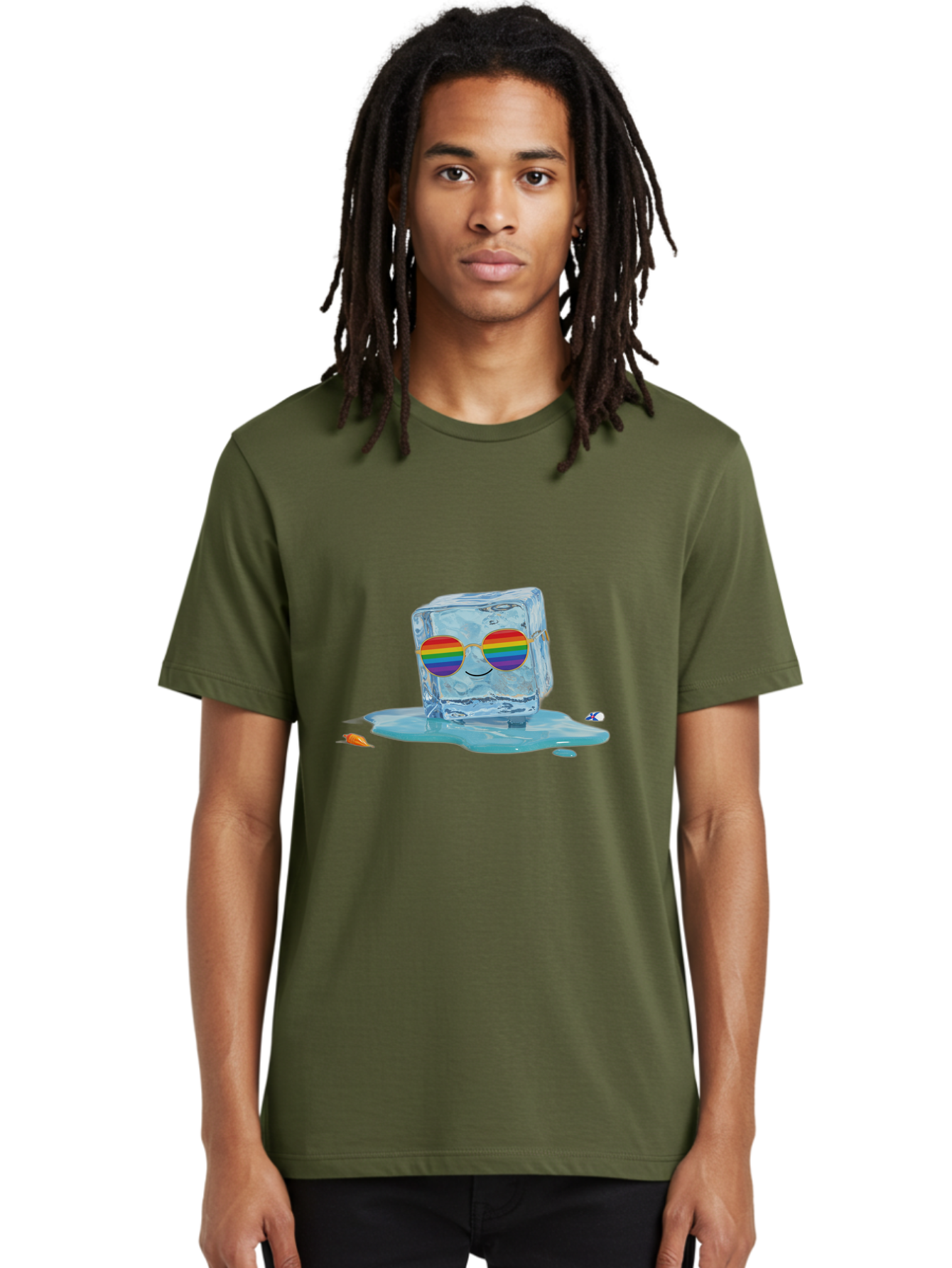 Ice-Cube-Sunglasses-2 Men'S Graphic Tee, 100% Cotton, Comfortable Casual Summer Wear, Machine Washable, Vintage Camera, Old Camera, Antique Camera, Black Camera, Classic Photography, Photography Equipment, Nostalgic Device, Film Camera, Bak757