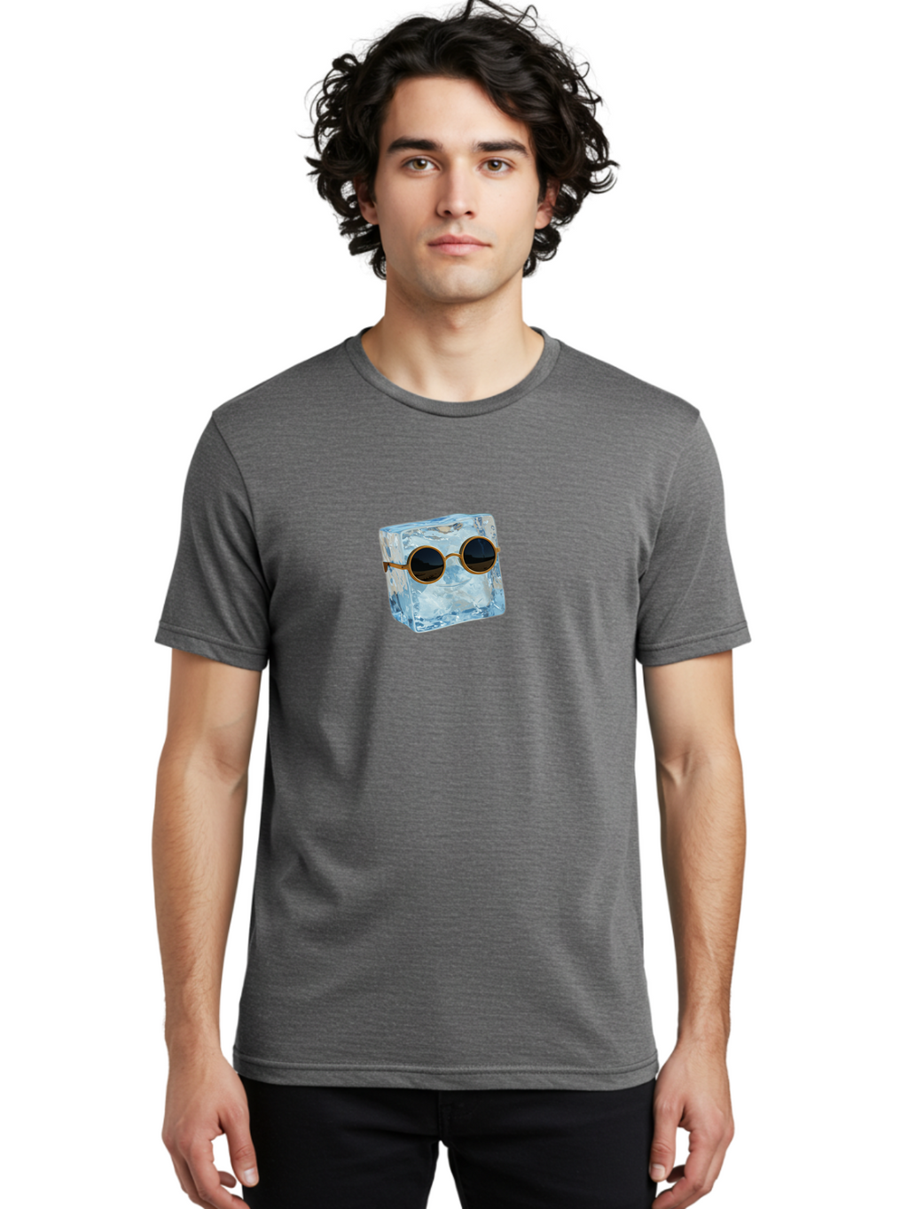 Ice-Cube-Sunglasses Men'S Graphic Tee, 100% Cotton, Comfortable Casual Summer Wear, Machine Washable, Vintage Camera, Old Camera, Antique Camera, Black Camera, Classic Photography, Photography Equipment, Nostalgic Device, Film Camera, Bak758