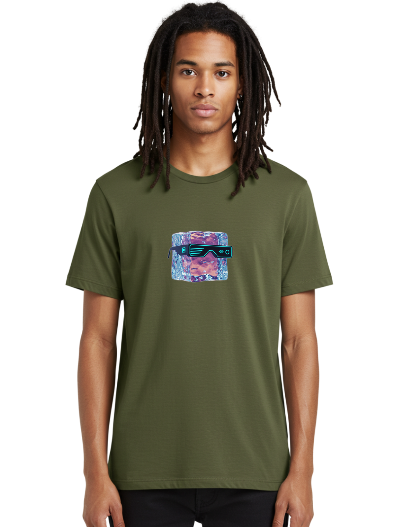 Ice-Cube-Vr-Goggles Men'S Graphic Tee, 100% Cotton, Comfortable Casual Summer Wear, Machine Washable, Vintage Camera, Old Camera, Antique Camera, Black Camera, Classic Photography, Photography Equipment, Nostalgic Device, Film Camera, Bak759