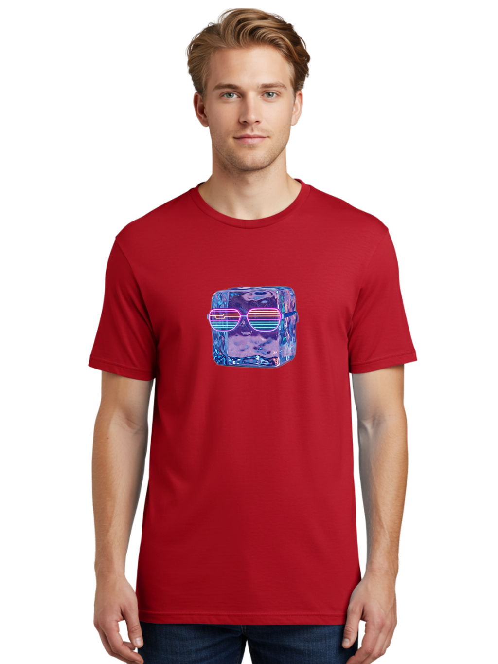 Ice-Cube-With-Sunglasses-1 Men'S Graphic Tee, 100% Cotton, Comfortable Casual Summer Wear, Machine Washable, Vintage Camera, Old Camera, Antique Camera, Black Camera, Classic Photography, Photography Equipment, Nostalgic Device, Film Camera, Bak762