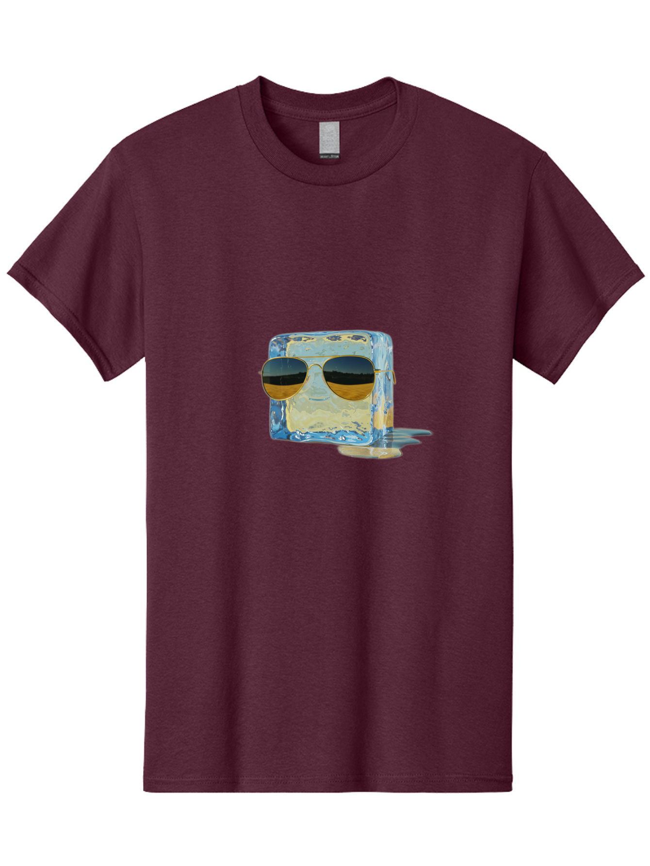 Ice-Cube-With-Sunglasses Men'S Graphic Tee, 100% Cotton, Comfortable Casual Summer Wear, Machine Washable, Vintage Camera, Old Camera, Antique Camera, Black Camera, Classic Photography, Photography Equipment, Nostalgic Device, Film Camera, Bak765