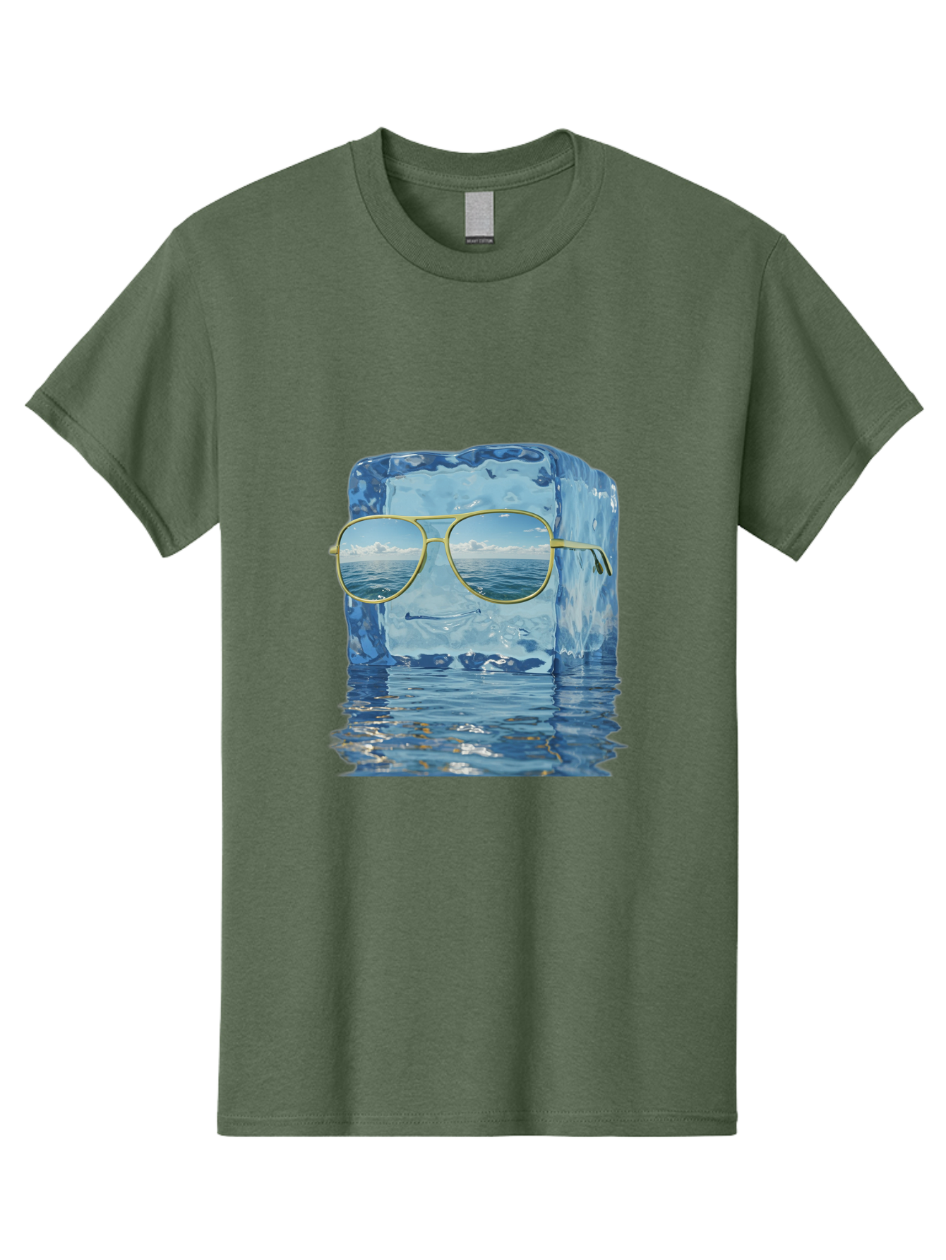 Iceberg-Sunglasses Men'S Graphic Tee, 100% Cotton, Comfortable Casual Summer Wear, Machine Washable, Vintage Camera, Old Camera, Antique Camera, Black Camera, Classic Photography, Photography Equipment, Nostalgic Device, Film Camera, Bak769