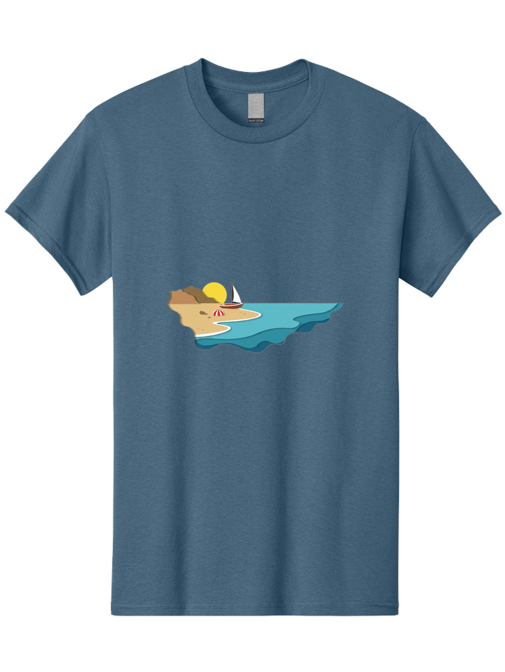 Island-With-Sailboat Men'S Graphic Tee, 100% Cotton, Comfortable Casual Summer Wear, Machine Washable, Vintage Camera, Old Camera, Antique Camera, Black Camera, Classic Photography, Photography Equipment, Nostalgic Device, Film Camera, Bak771