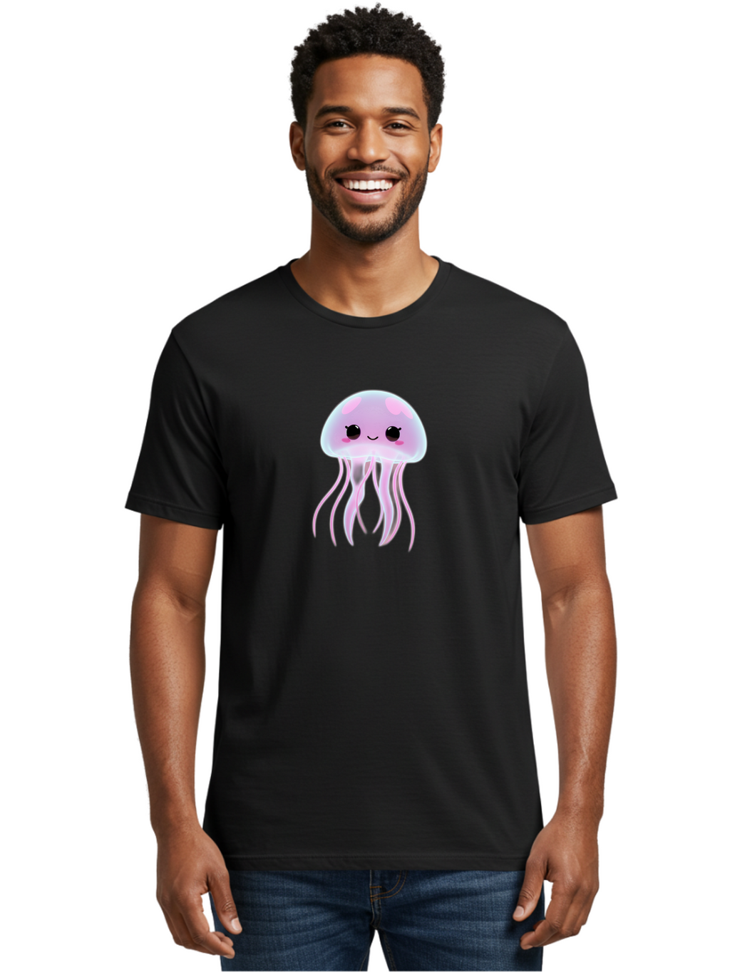 Jellyfish Men'S Graphic Tee, 100% Cotton, Comfortable Casual Summer Wear, Machine Washable, Vintage Camera, Old Camera, Antique Camera, Black Camera, Classic Photography, Photography Equipment, Nostalgic Device, Film Camera, Camera Art Bak774
