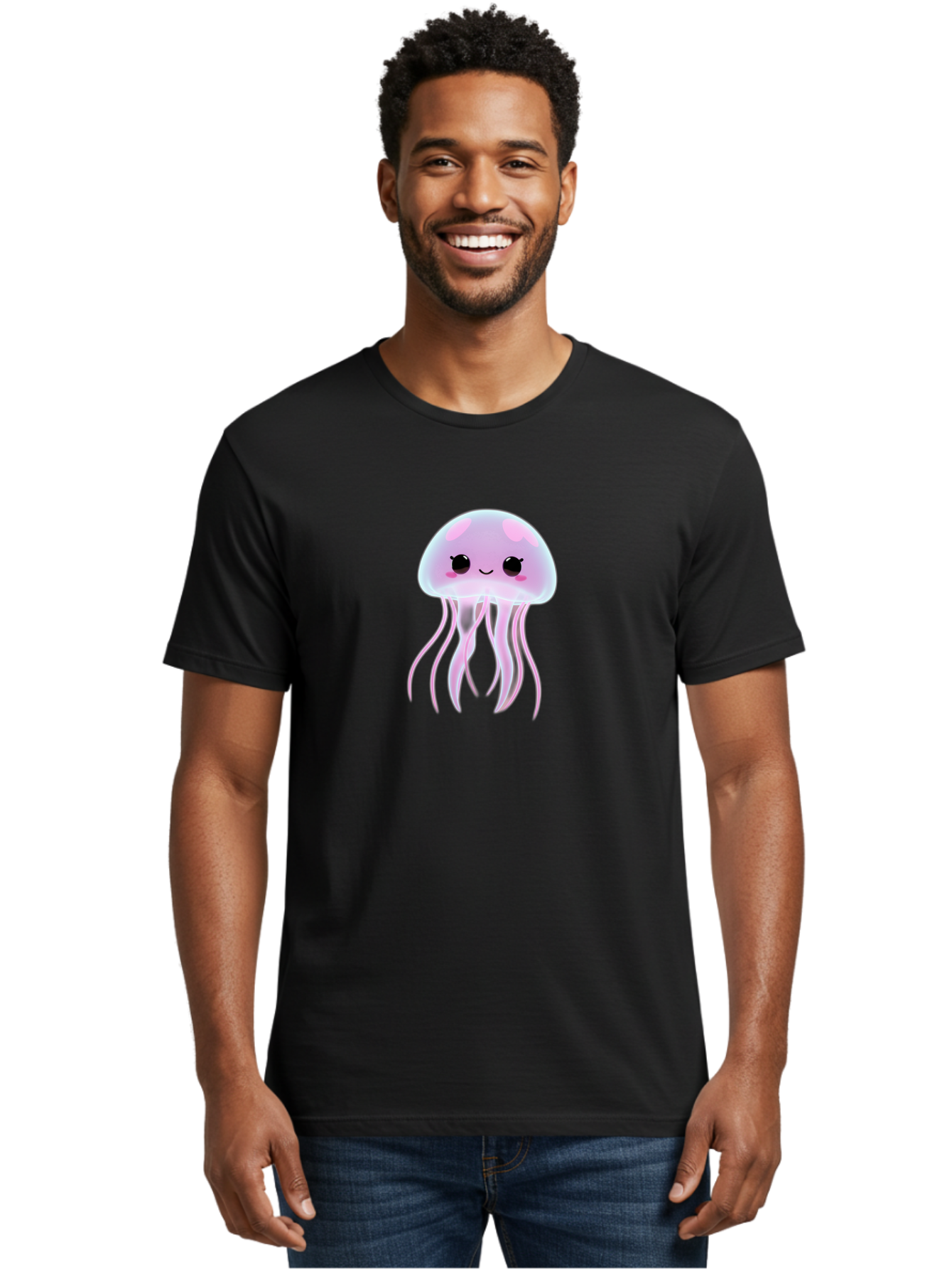 Jellyfish Men'S Graphic Tee, 100% Cotton, Comfortable Casual Summer Wear, Machine Washable, Vintage Camera, Old Camera, Antique Camera, Black Camera, Classic Photography, Photography Equipment, Nostalgic Device, Film Camera, Camera Art Bak774