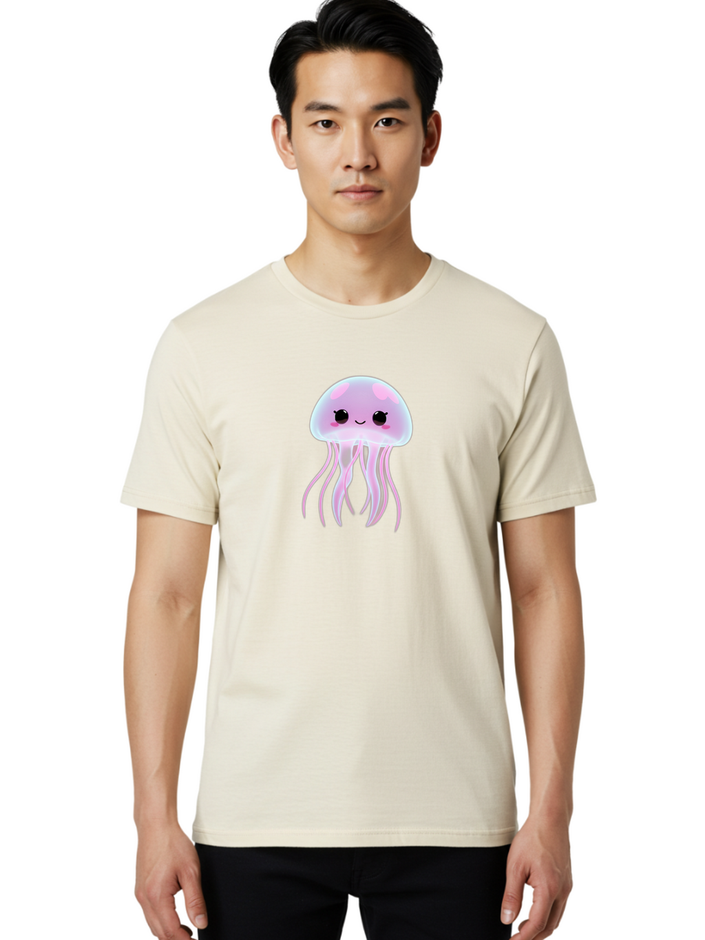 Jellyfish Men'S Graphic Tee, 100% Cotton, Comfortable Casual Summer Wear, Machine Washable, Vintage Camera, Old Camera, Antique Camera, Black Camera, Classic Photography, Photography Equipment, Nostalgic Device, Film Camera, Camera Art Bak774