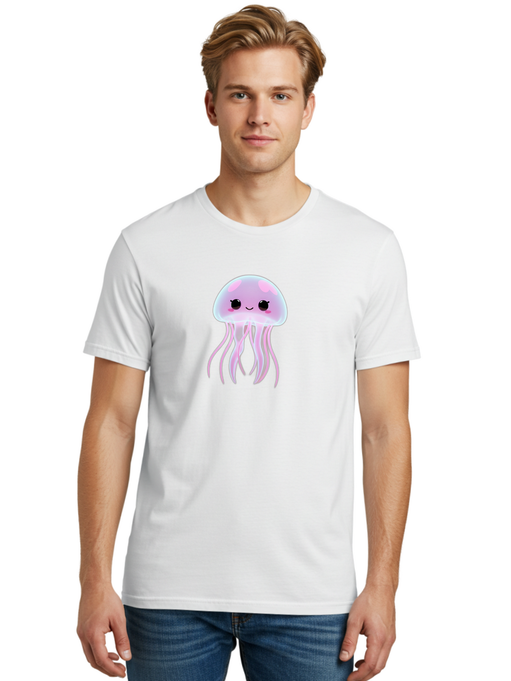Jellyfish Men'S Graphic Tee, 100% Cotton, Comfortable Casual Summer Wear, Machine Washable, Vintage Camera, Old Camera, Antique Camera, Black Camera, Classic Photography, Photography Equipment, Nostalgic Device, Film Camera, Camera Art Bak774