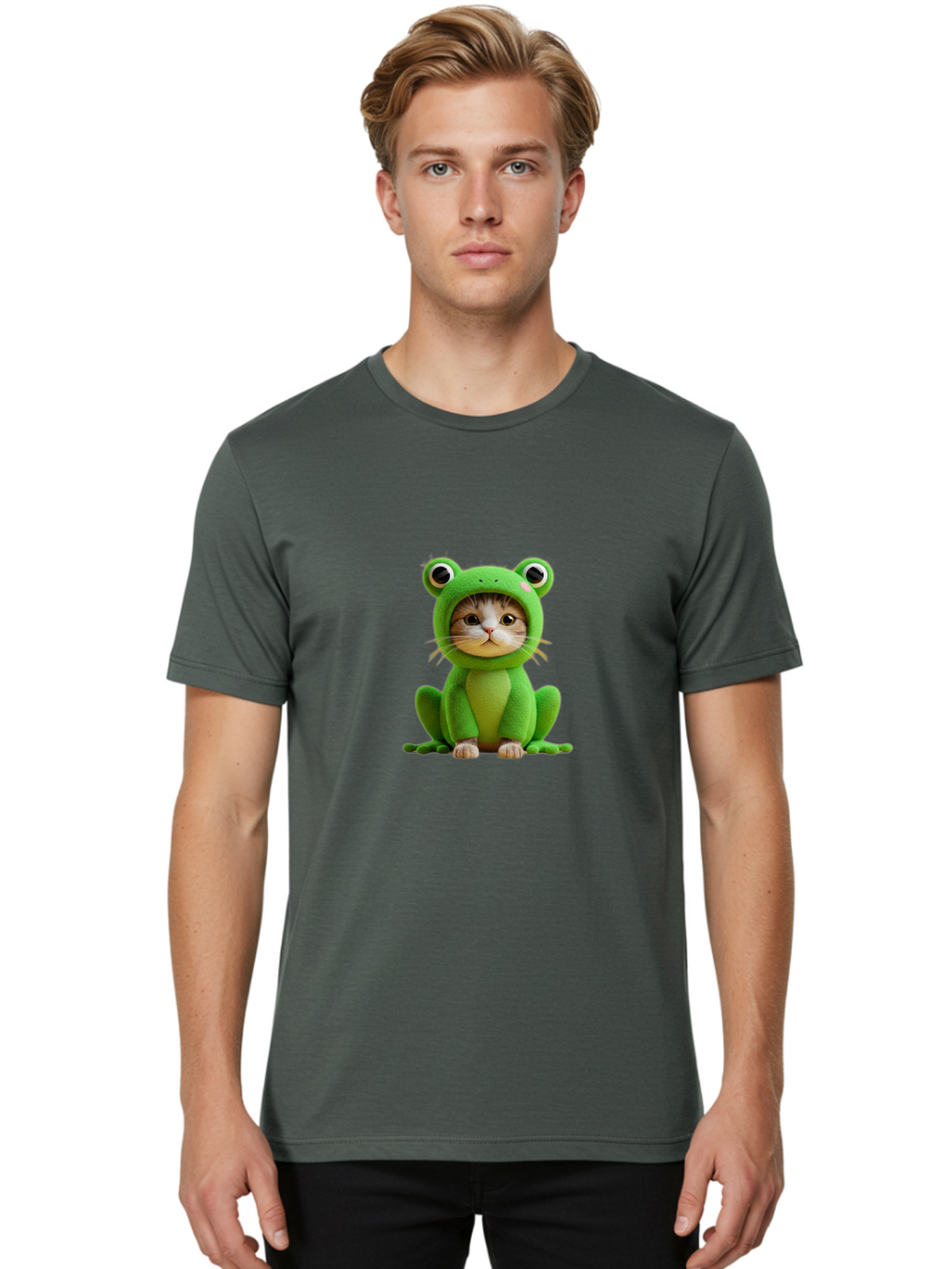 Kitty-Frog Men'S Graphic Tee, 100% Cotton, Comfortable Casual Summer Wear, Machine Washable, Vintage Camera, Old Camera, Antique Camera, Black Camera, Classic Photography, Photography Equipment, Nostalgic Device, Film Camera, Camera Art Bak778