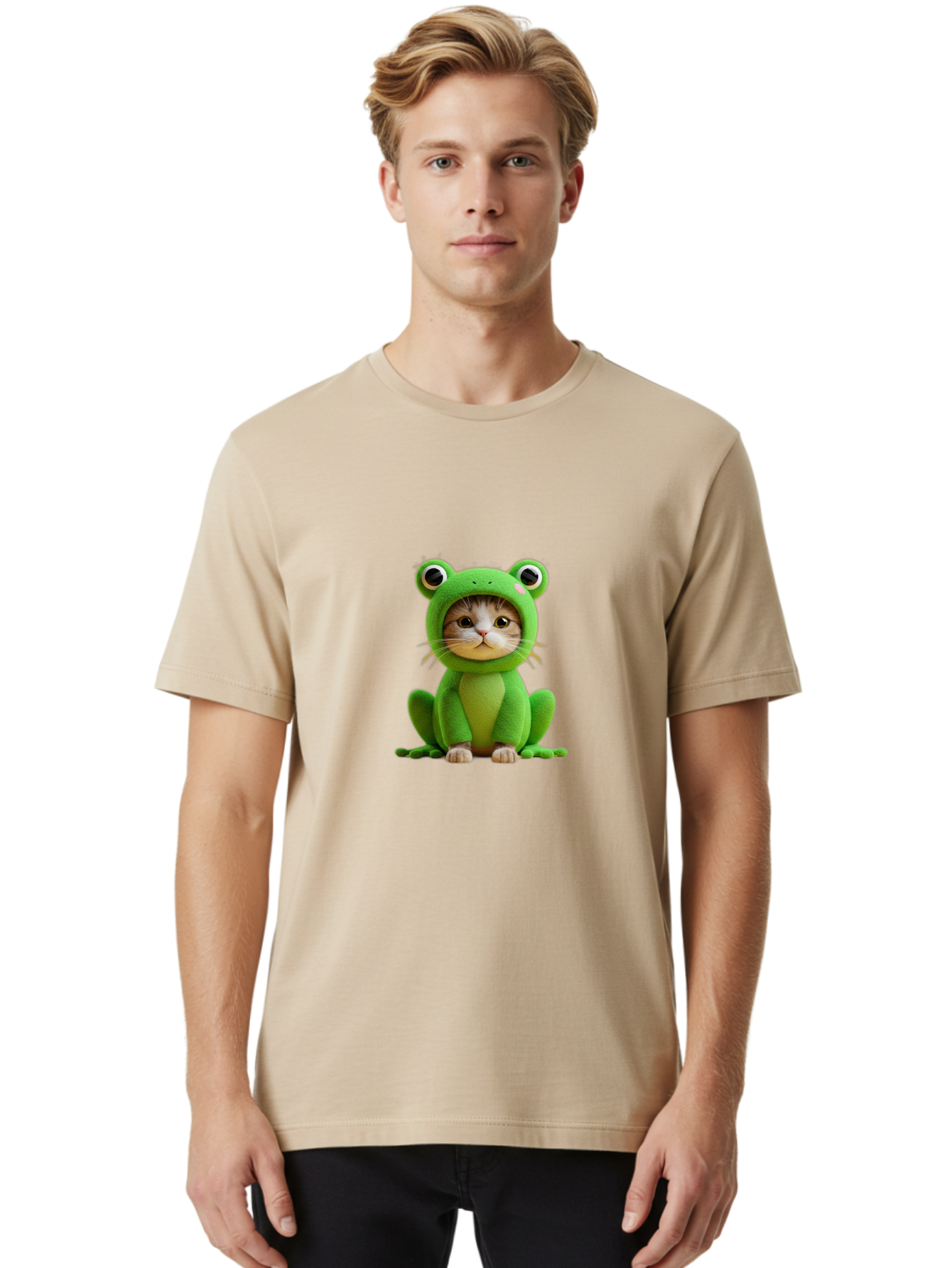 Kitty-Frog Men'S Graphic Tee, 100% Cotton, Comfortable Casual Summer Wear, Machine Washable, Vintage Camera, Old Camera, Antique Camera, Black Camera, Classic Photography, Photography Equipment, Nostalgic Device, Film Camera, Camera Art Bak778