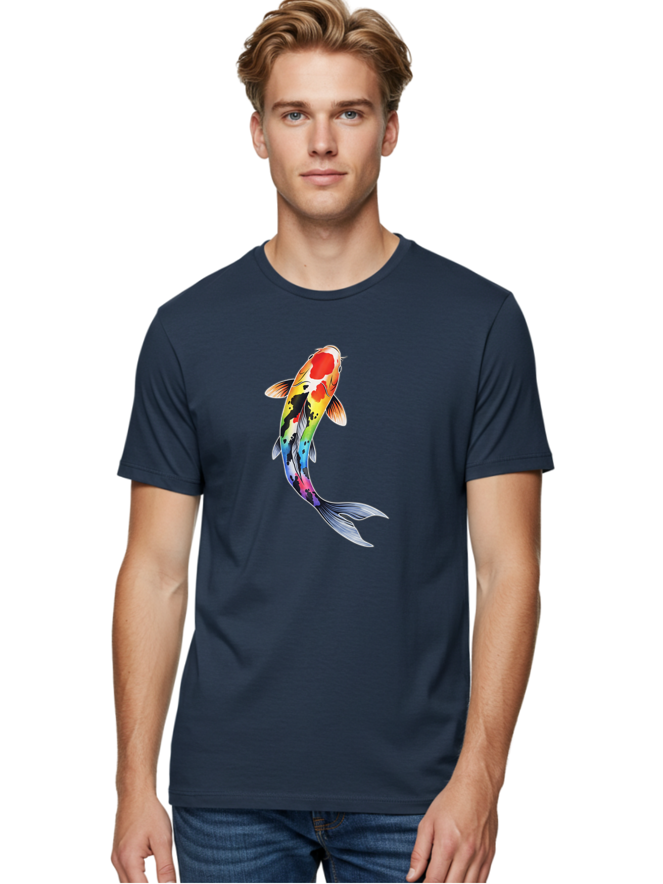 Koi-Fish-1 Men'S Graphic Tee, 100% Cotton, Comfortable Casual Summer Wear, Machine Washable, Vintage Camera, Old Camera, Antique Camera, Black Camera, Classic Photography, Photography Equipment, Nostalgic Device, Film Camera, Camera Art Bak781