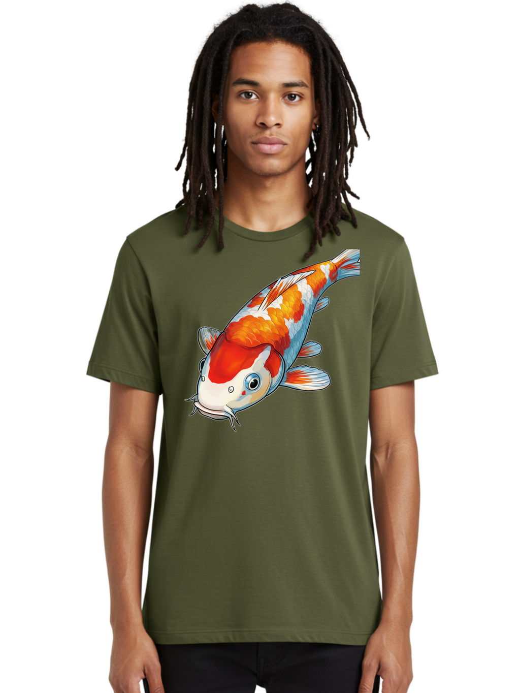 Koi-Fish-2 Men'S Graphic Tee, 100% Cotton, Comfortable Casual Summer Wear, Machine Washable, Vintage Camera, Old Camera, Antique Camera, Black Camera, Classic Photography, Photography Equipment, Nostalgic Device, Film Camera, Camera Art Bak782
