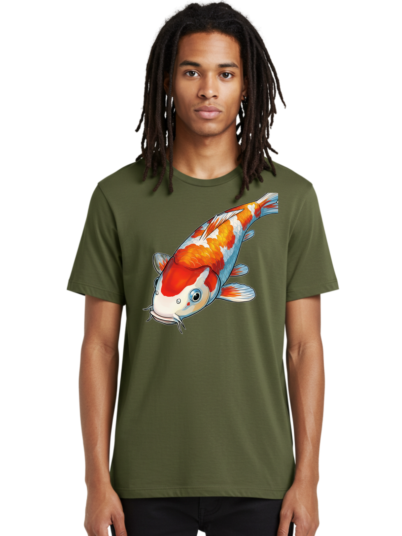 Koi-Fish-2 Men'S Graphic Tee, 100% Cotton, Comfortable Casual Summer Wear, Machine Washable, Vintage Camera, Old Camera, Antique Camera, Black Camera, Classic Photography, Photography Equipment, Nostalgic Device, Film Camera, Camera Art Bak782
