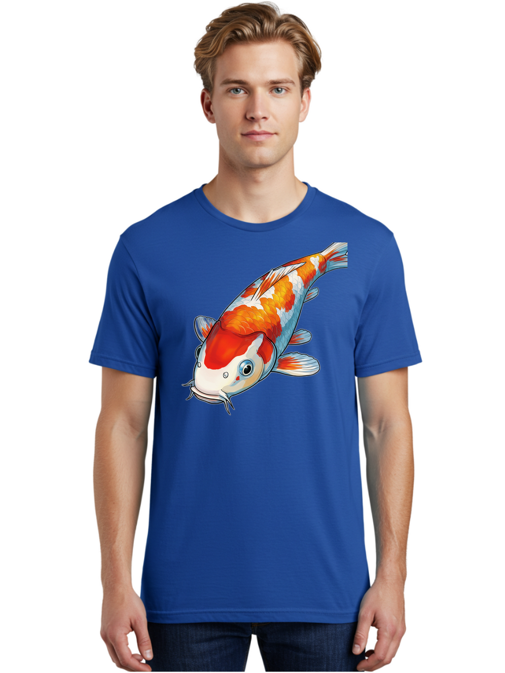 Koi-Fish-2 Men'S Graphic Tee, 100% Cotton, Comfortable Casual Summer Wear, Machine Washable, Vintage Camera, Old Camera, Antique Camera, Black Camera, Classic Photography, Photography Equipment, Nostalgic Device, Film Camera, Camera Art Bak782